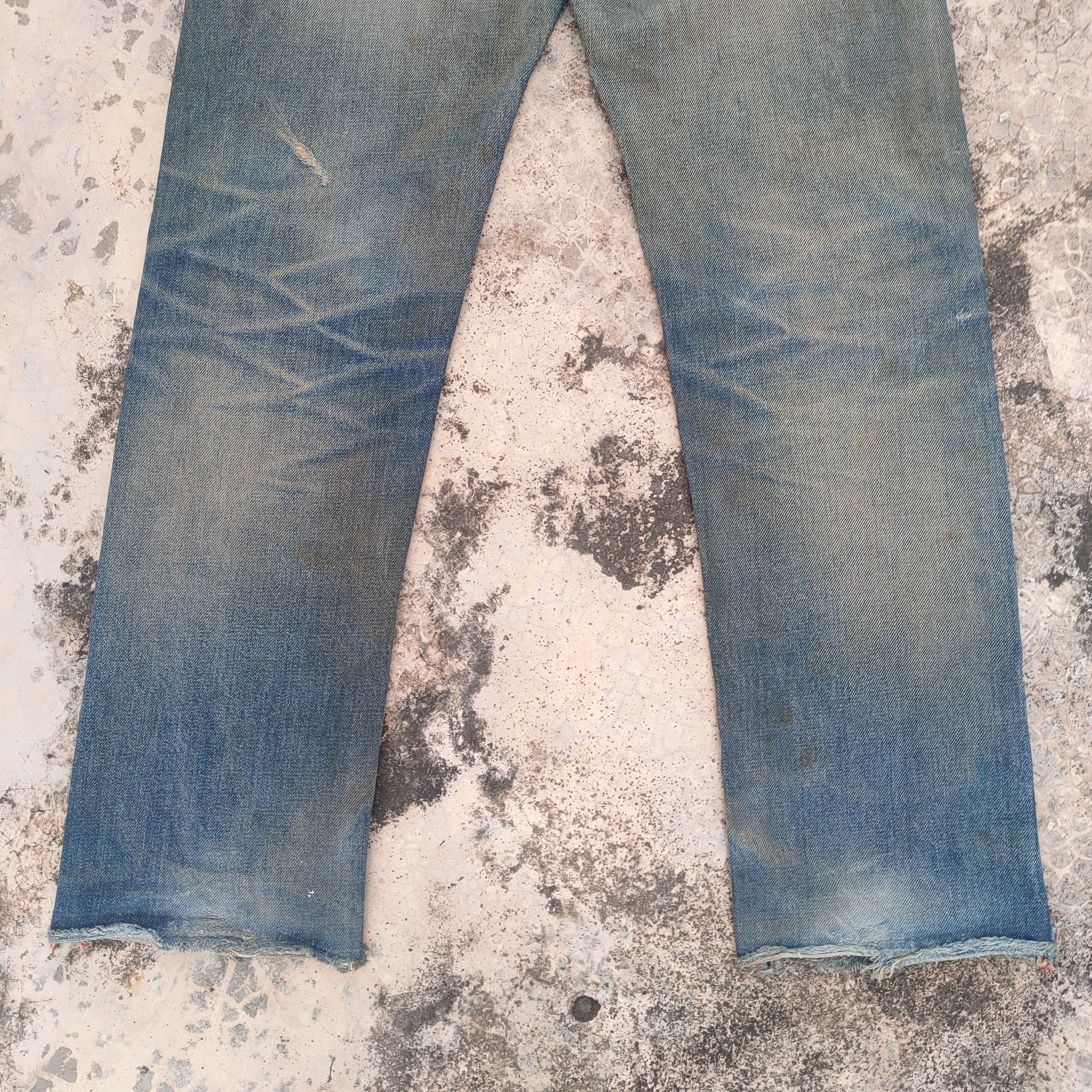 A.P.C. VINTAGE APC RUSTY REDLINE RIPPED JEANS DENIM PANTS Size US 29 - 11 Thumbnail