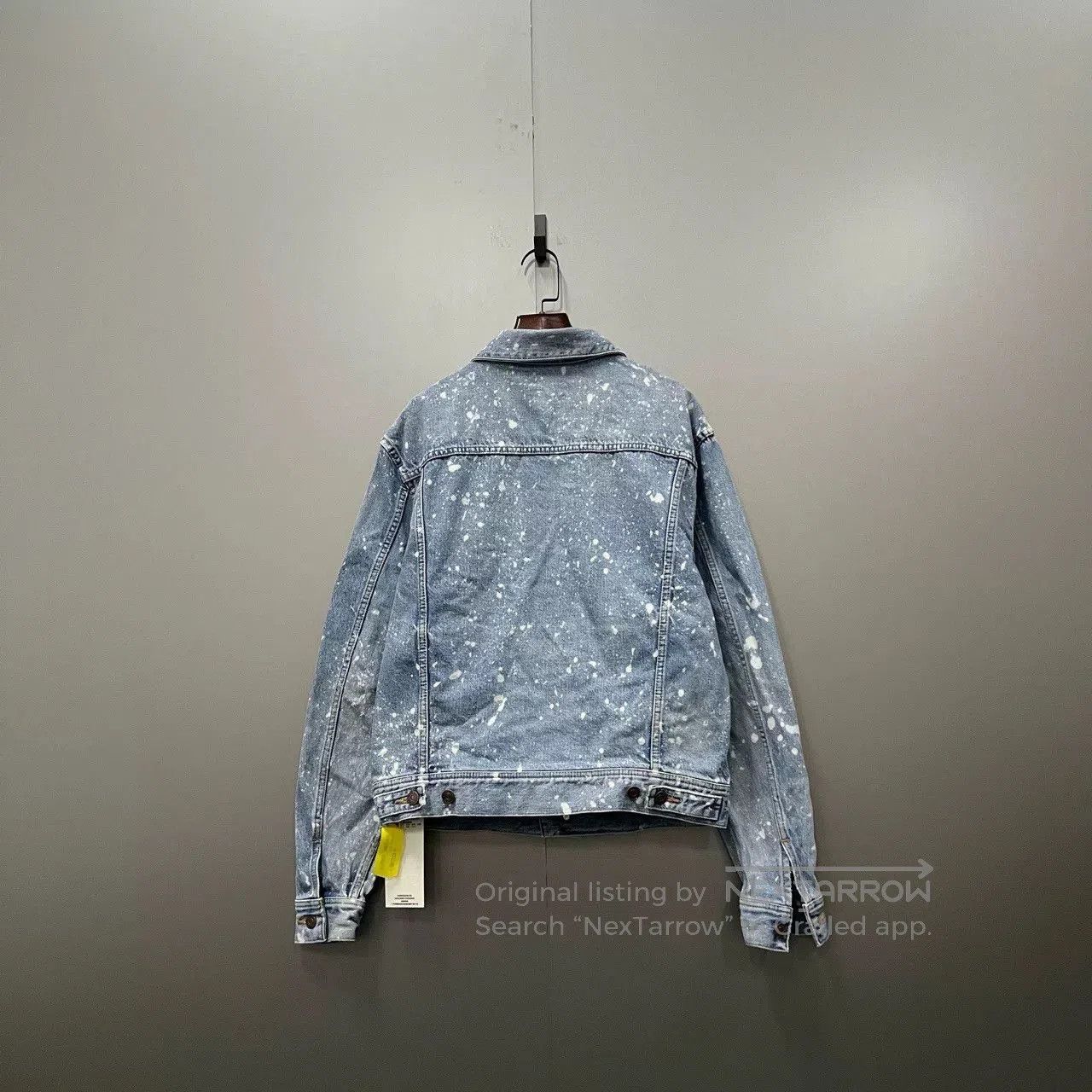 Celine Celine Light Blue Splatter Denim Jacket. Size S / US 4 / IT 40 - 2 Thumbnail
