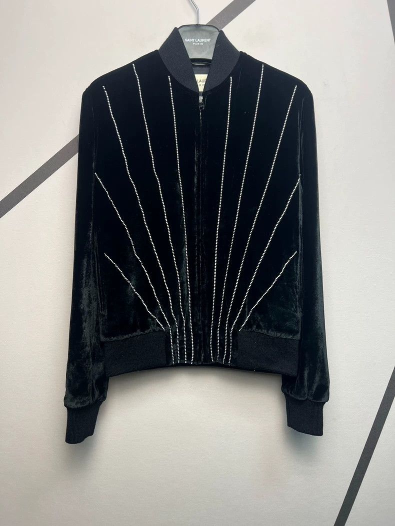Saint Laurent Paris saint Laurent paris15 Fall/Winter Runway Black Velvet Rhin Size US S / EU 44-46 / 1 - 1 Thumbnail