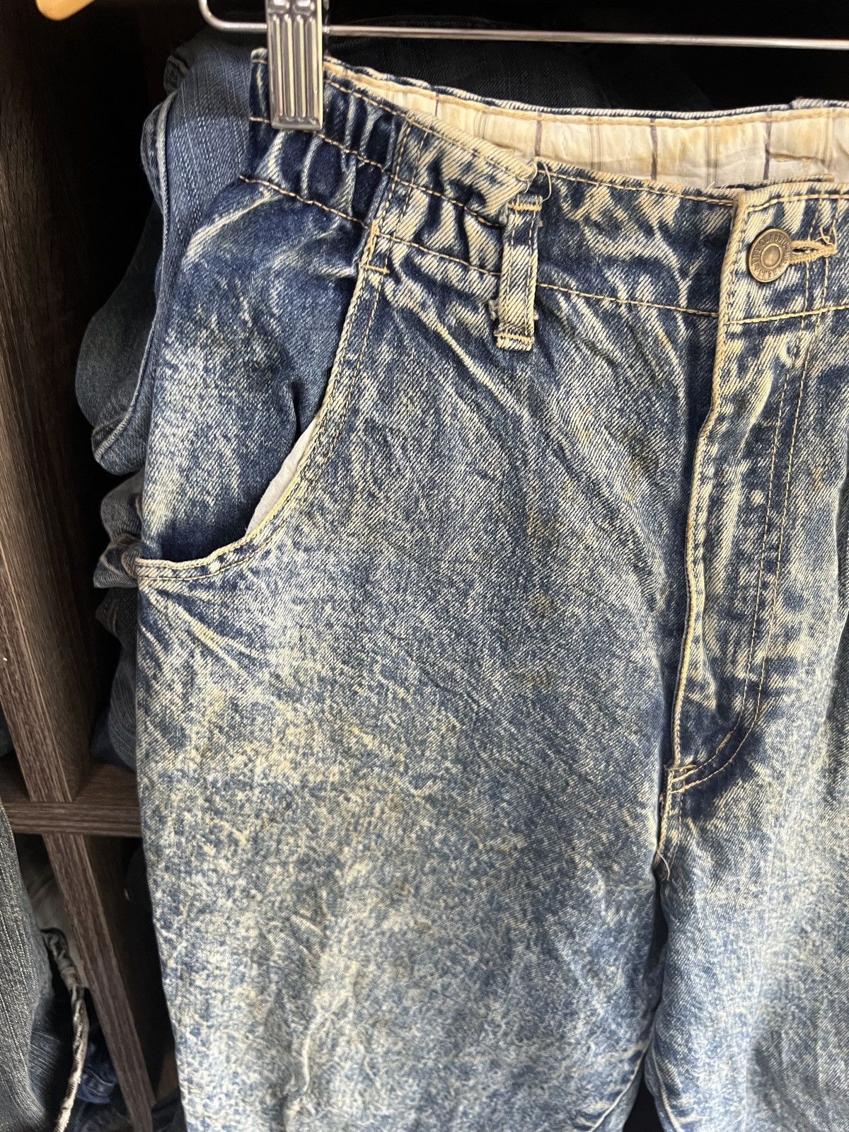 Japanese Brand 🔥Japanese Brand Acid Wash Distressed Denim Size US 27 - 6 Thumbnail