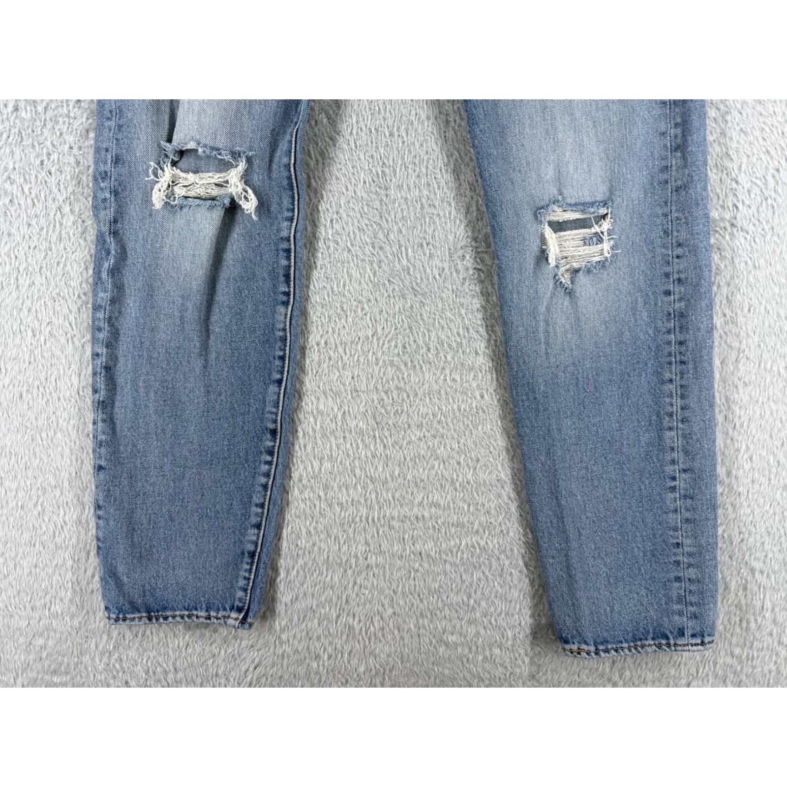 Levi's Levi's Jeans Men Slim Distressed Blue Cotton 28x29 Denim 5-Pocket Zipper Pocket Jeans Size US 30 / EU 46 - 2 Thumbnail