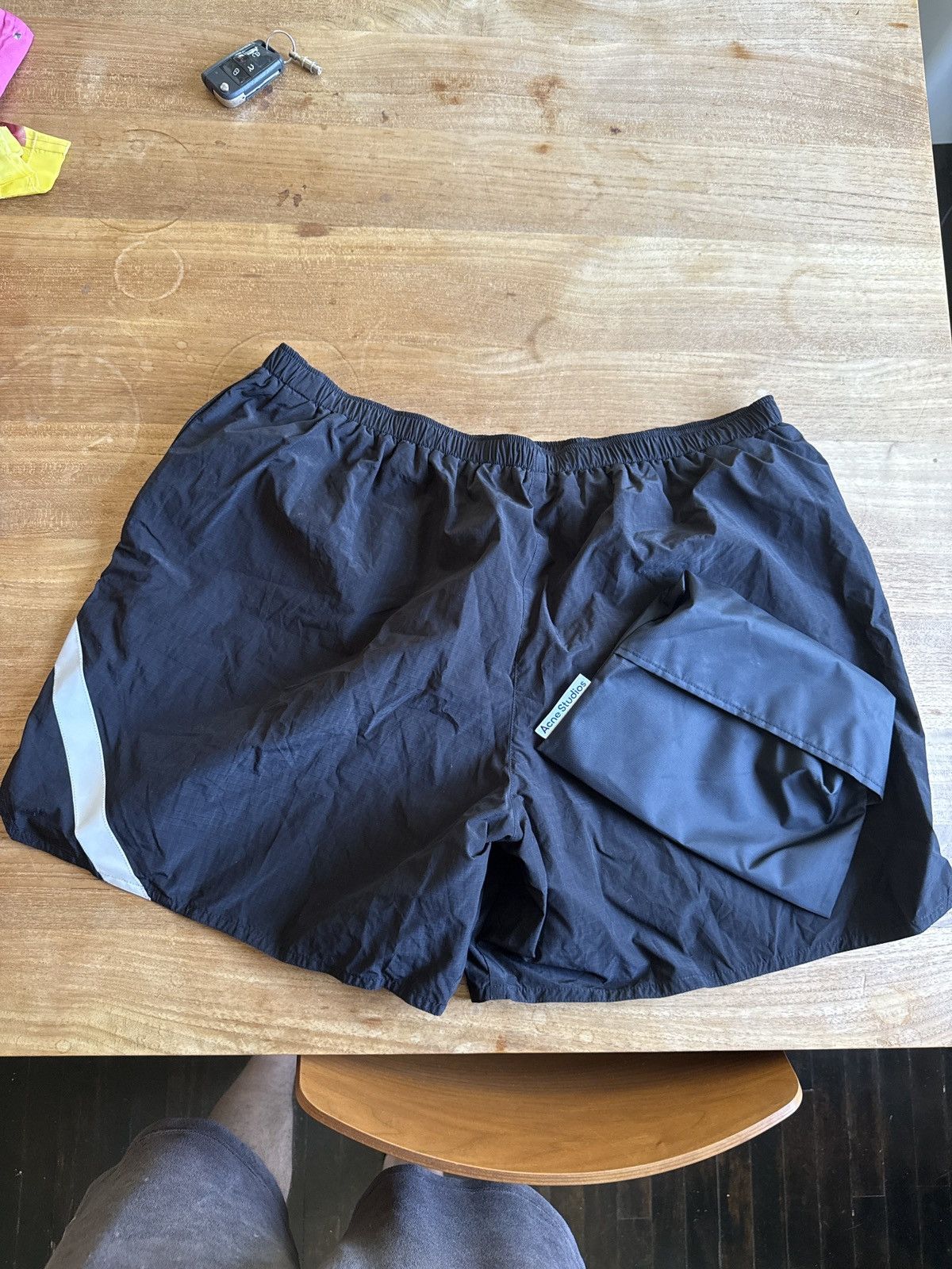 Acne Studios Acne Studios Reflective Logo Swim Shorts Size US 34 / EU 50 - 1 Thumbnail