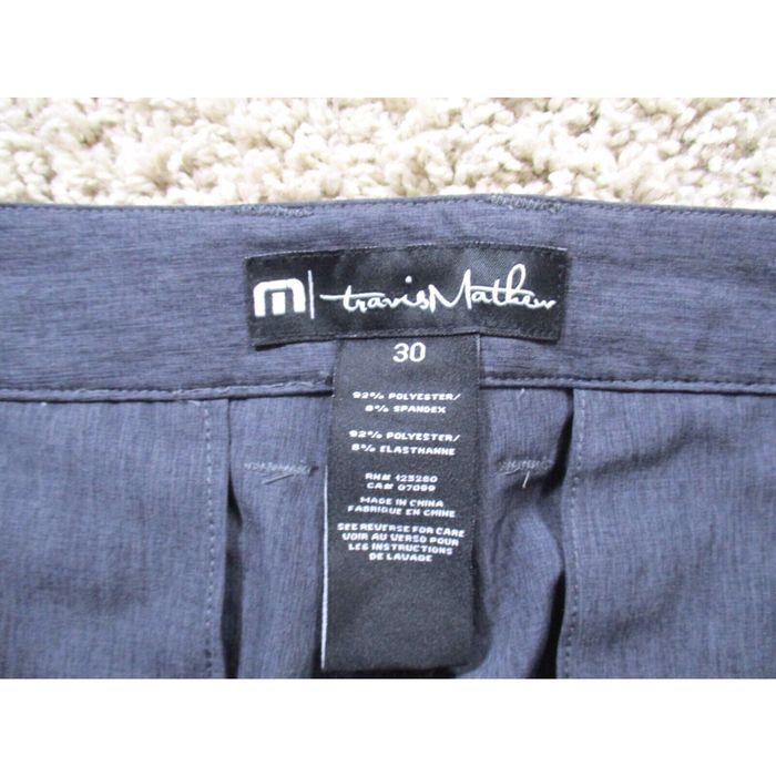 Vintage Travis Mathew Pants Mens 30 Blue Chino Slim Performance Golf ...