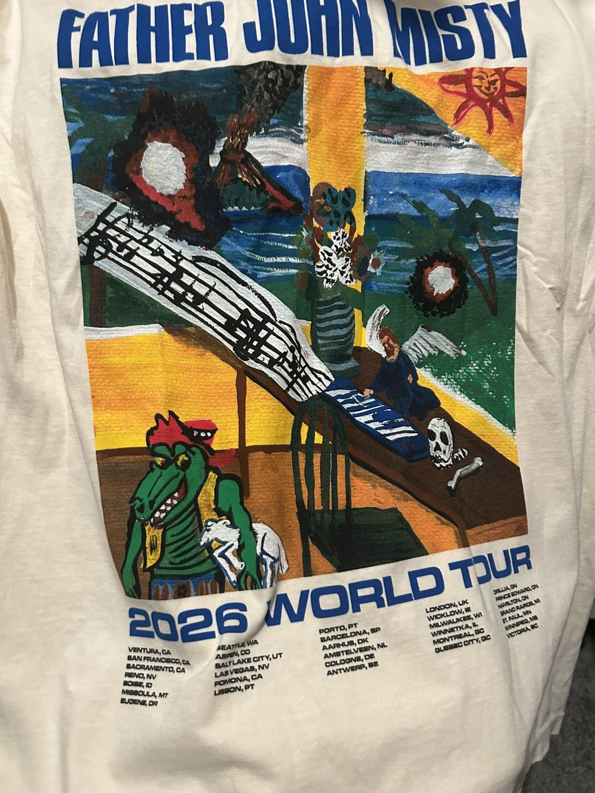 Comfort Colors Father John Misty 2026 World Tour Tee Size US L / EU 52-54 / 3 - 5 Thumbnail