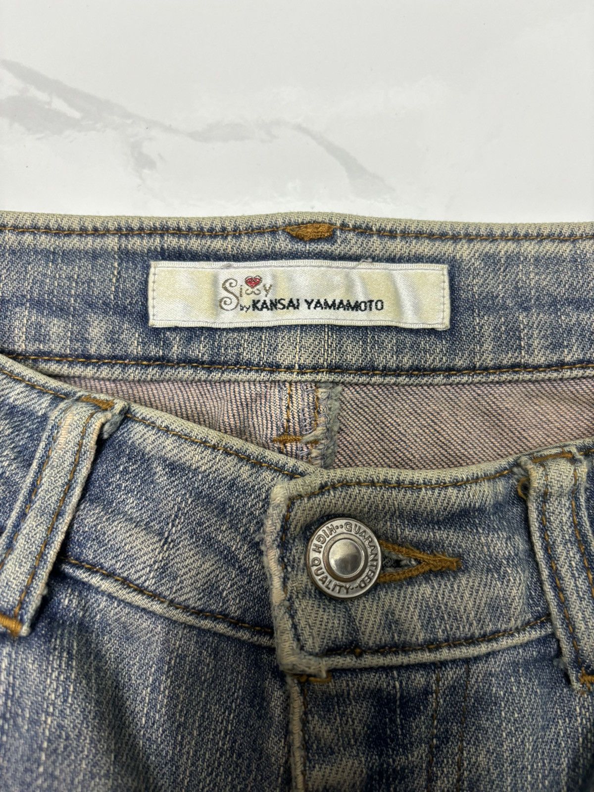 Kansai Yamamoto ❤️‍🔥FLARE JEANS BOOTCUT KANSAI YAMAMOTO FLARE DENIM JEANS Size 28" / US 6 / IT 42 - 7 Thumbnail