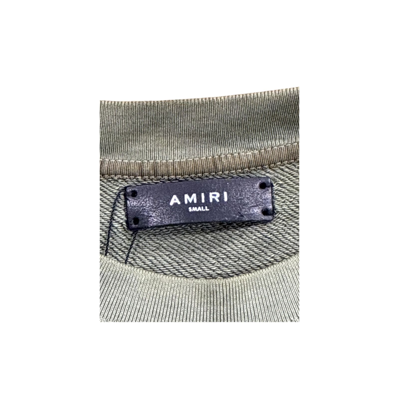 Amiri Amiri Core Logo Crewnecke Olive Sweatshirt Size US S / EU 44-46 / 1 - 2 Thumbnail