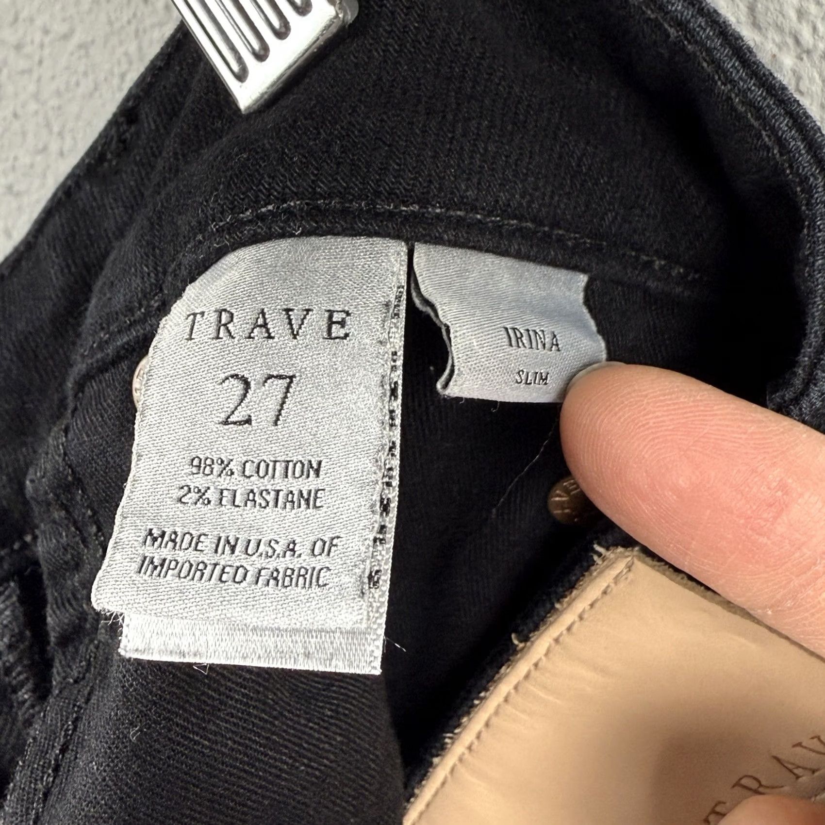 Vintage VINTAGE Trave Jeans Slim 5-Pocket Denim Black 27x26 Womens mid rise 27 Black Jeans Womens 27 Mens? Size 27" / US 4 / IT 40 - 7 Thumbnail