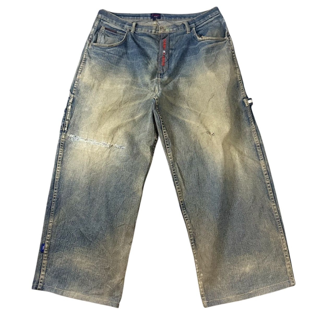 Hypebeast Distressed Baggy Tommy Jeans Vuja-De Balenciaga Style Size US 38 / EU 54 - 2 Thumbnail