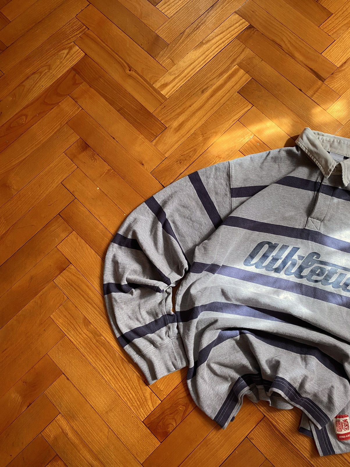 Nike Vintage 90s Stripped Nike Jersey Size US L / EU 52-54 / 3 - 1 Thumbnail