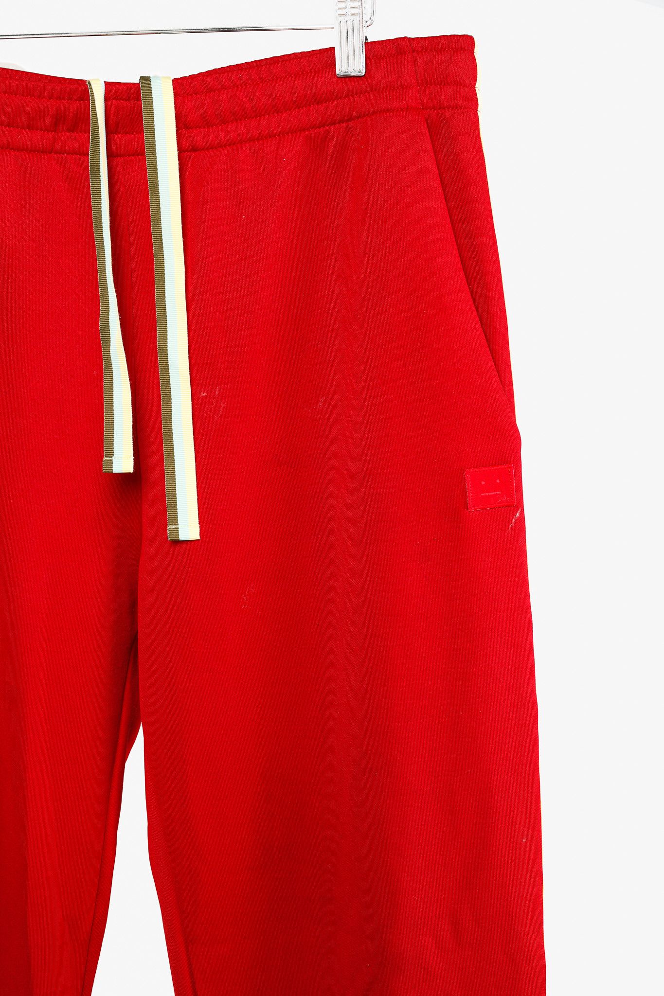 Acne Studios Acne Studios Norwich Face Red Jersey Taped Track Pants Size US 34 / EU 50 - 4 Thumbnail