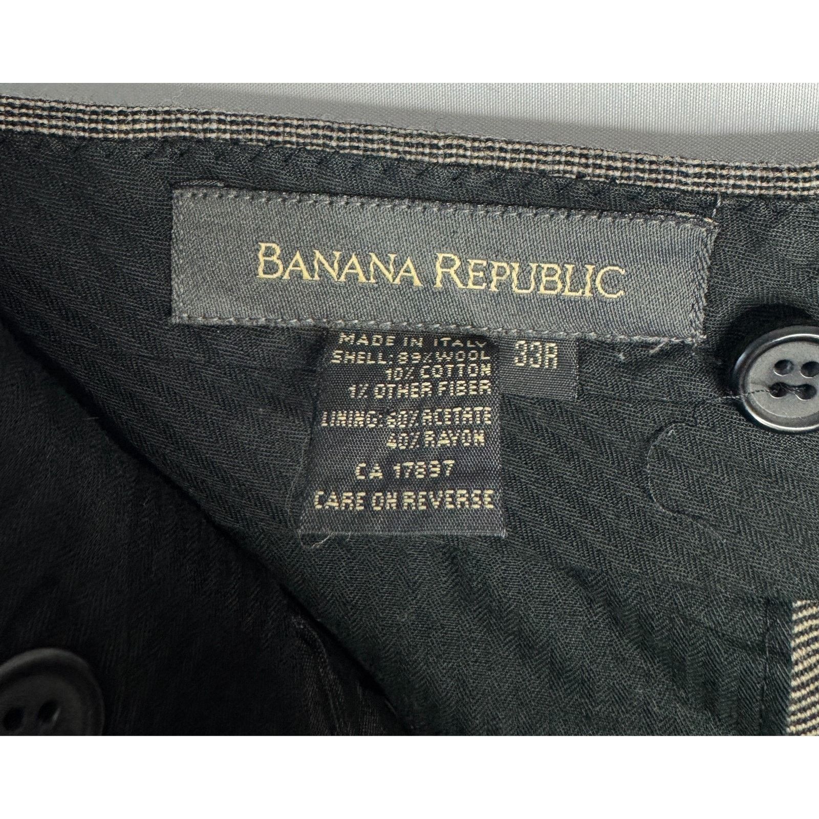 Banana Republic VTG Y2K Banana Republic Men Wool Pants Gorpcore size 33R Size US 33 - 3 Thumbnail