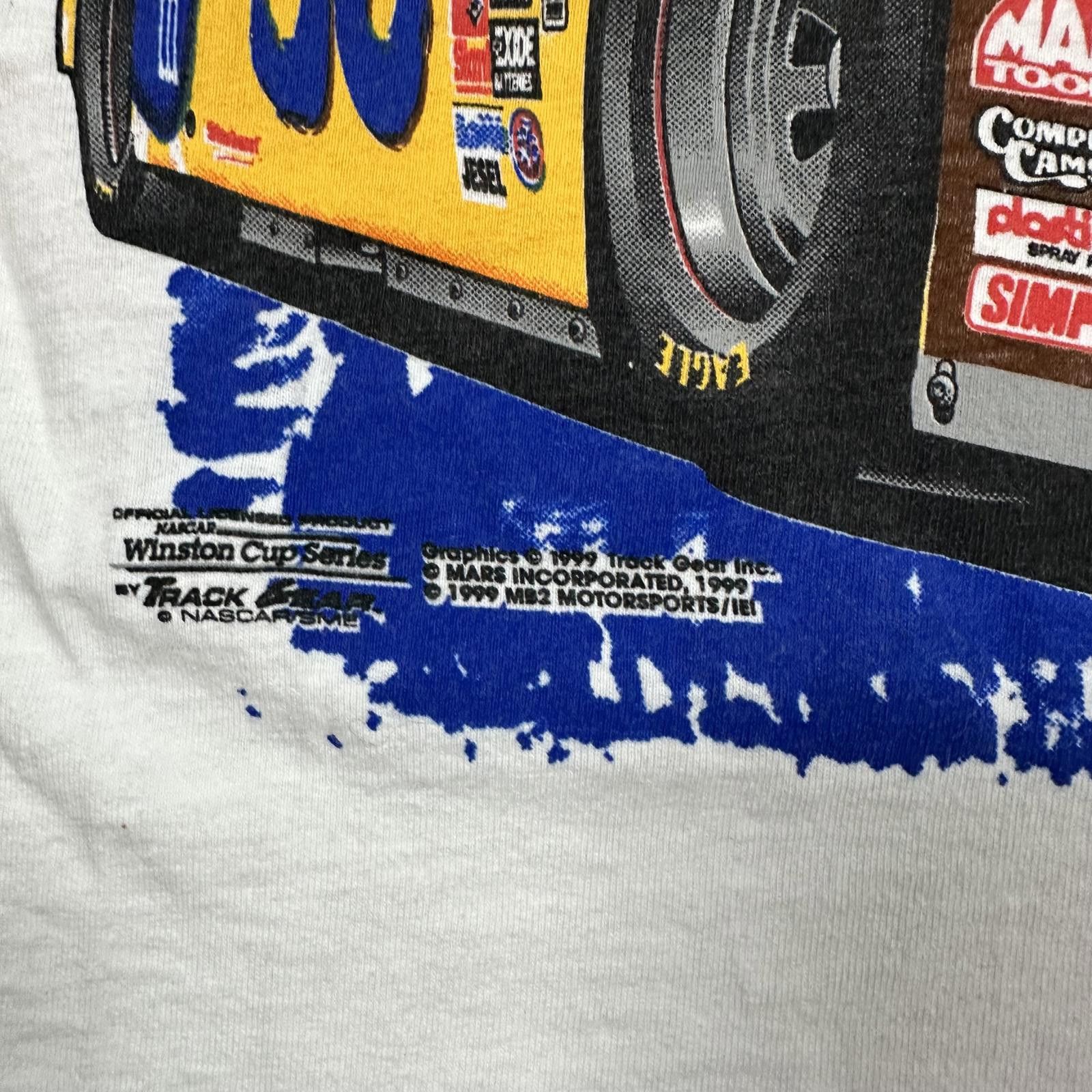 Other NASCAR M&M's Mens T-Shirt White Racing Graphic Vintage Size US XL / EU 56 / 4 - 5 Thumbnail