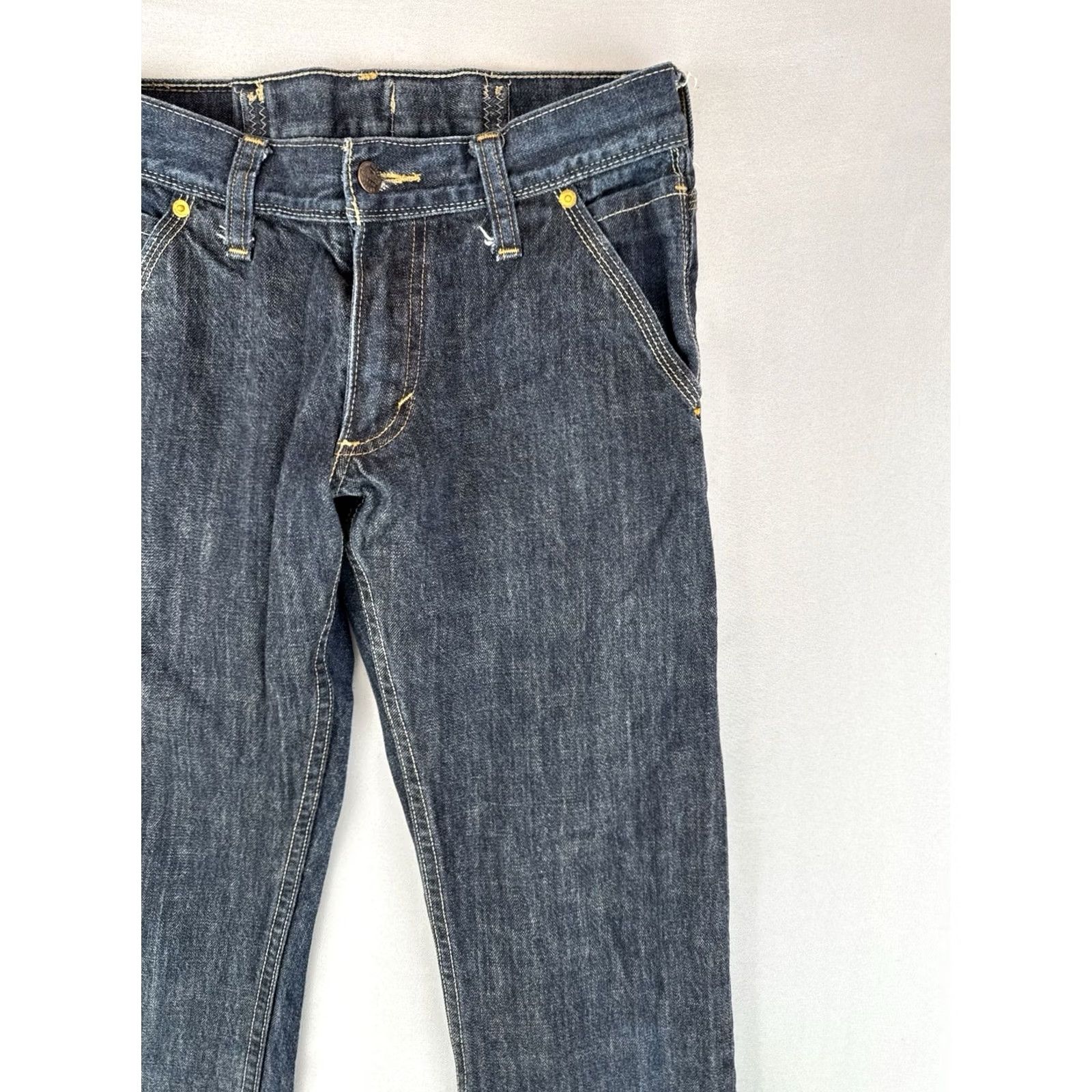 Levi's Levi’s 514 Slim Straight Jeans Dark Wash Denim Buckle Back Selvedge 29x32 Men Jeans Regular Cotton Button Zip Back Cinch Vintage No 5-Pocket Size US 29 - 5 Thumbnail