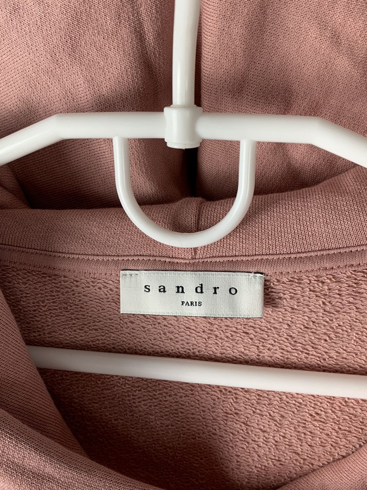 Sandro Sandro Pink Hoodie Oversized Hoodie Sandro Cotton L Size Size L / US 10 / IT 46 - 5 Thumbnail