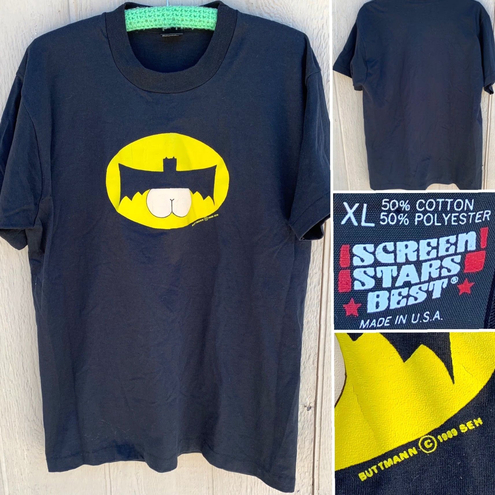Vintage VINTAGE Buttmann t shirt XL adult humor parody tee Size US XL / EU 56 / 4 - 2 Thumbnail