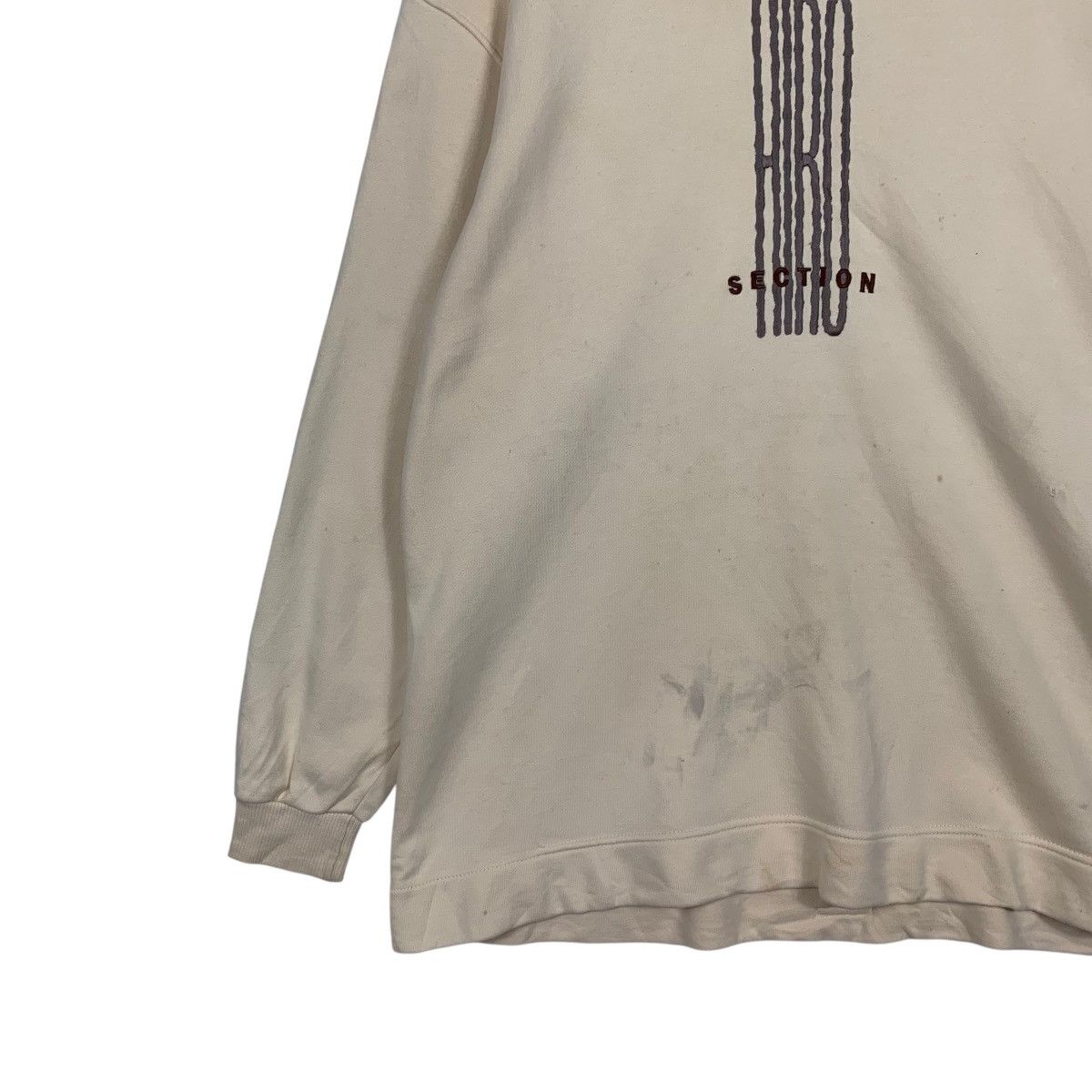 Vintage 90's HIRO SECTION Big Logo Crewneck Sweater #3607-C165 Size US L / EU 52-54 / 3 - 6 Thumbnail