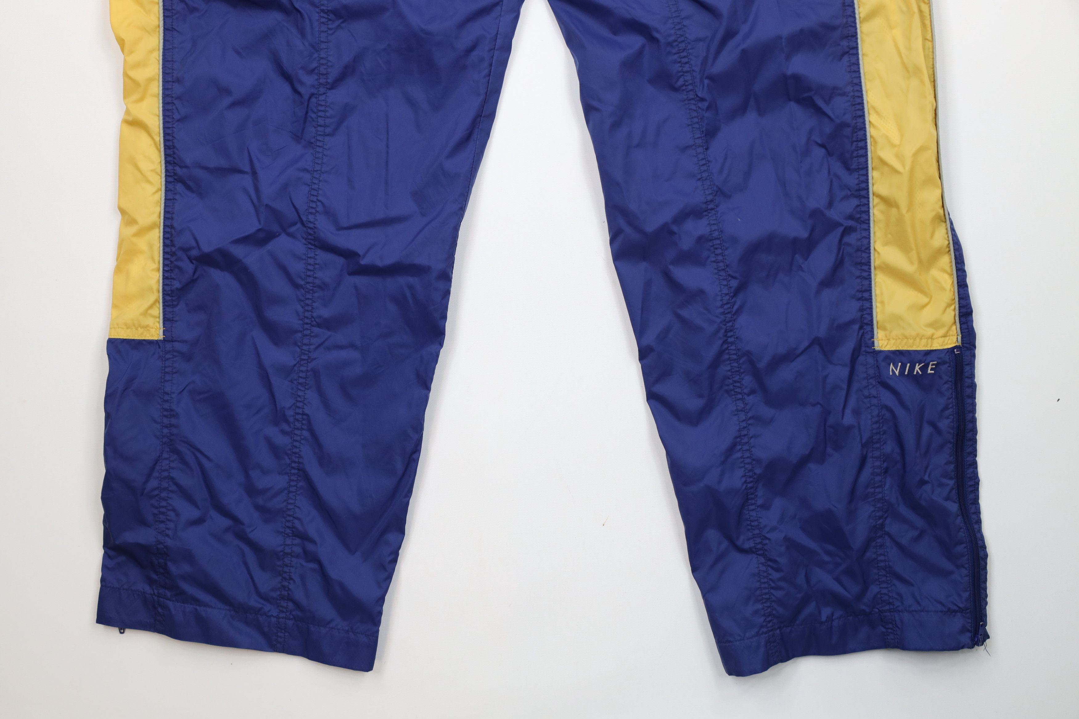 Nike × Vintage Vintage 90s Nike Swoosh Lined Wide Leg Windbreaker Pants Size US 40 / EU 56 - 4 Thumbnail
