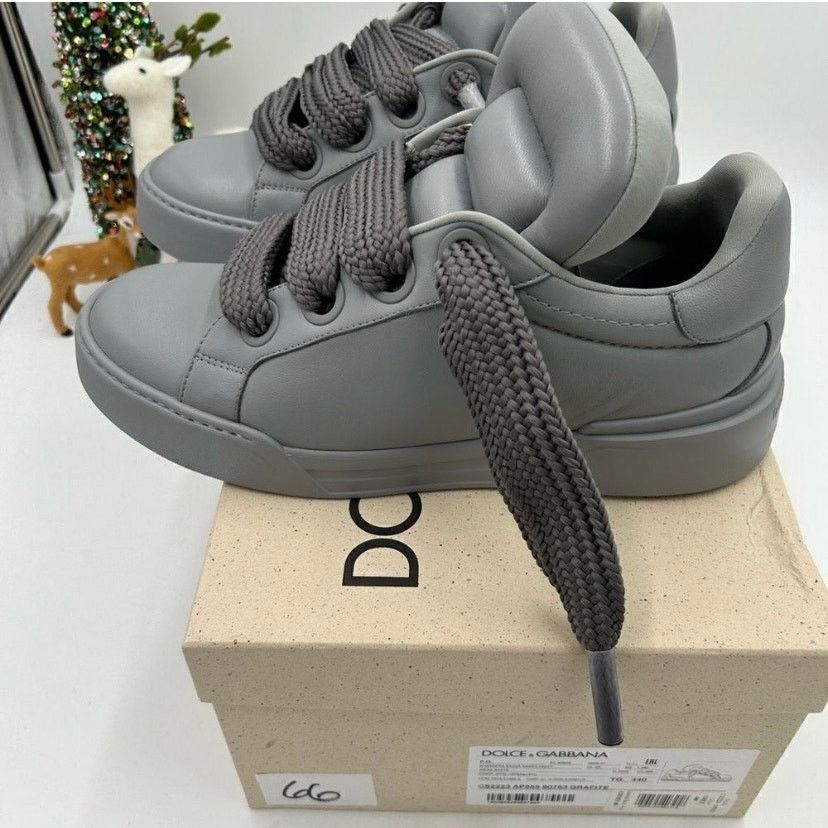 Dolce & Gabbana Mens Dolce & Gabanna skate low top leather sneakers size 44 Size US 11 / EU 44 - 3 Thumbnail