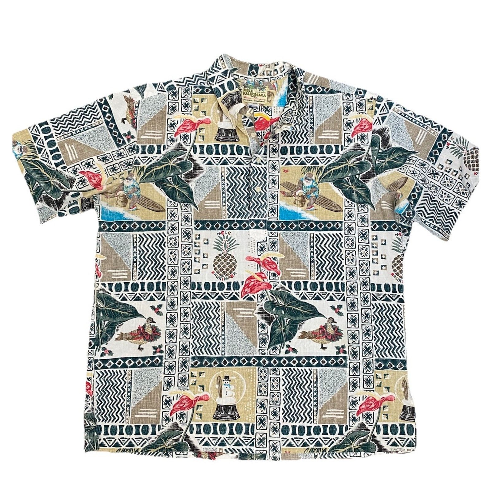 Reyn Spooner Reyn Spooner Mele Kalikimaka Shirt Button Santa XXL Size US XXL / EU 58 / 5 - 1 Thumbnail