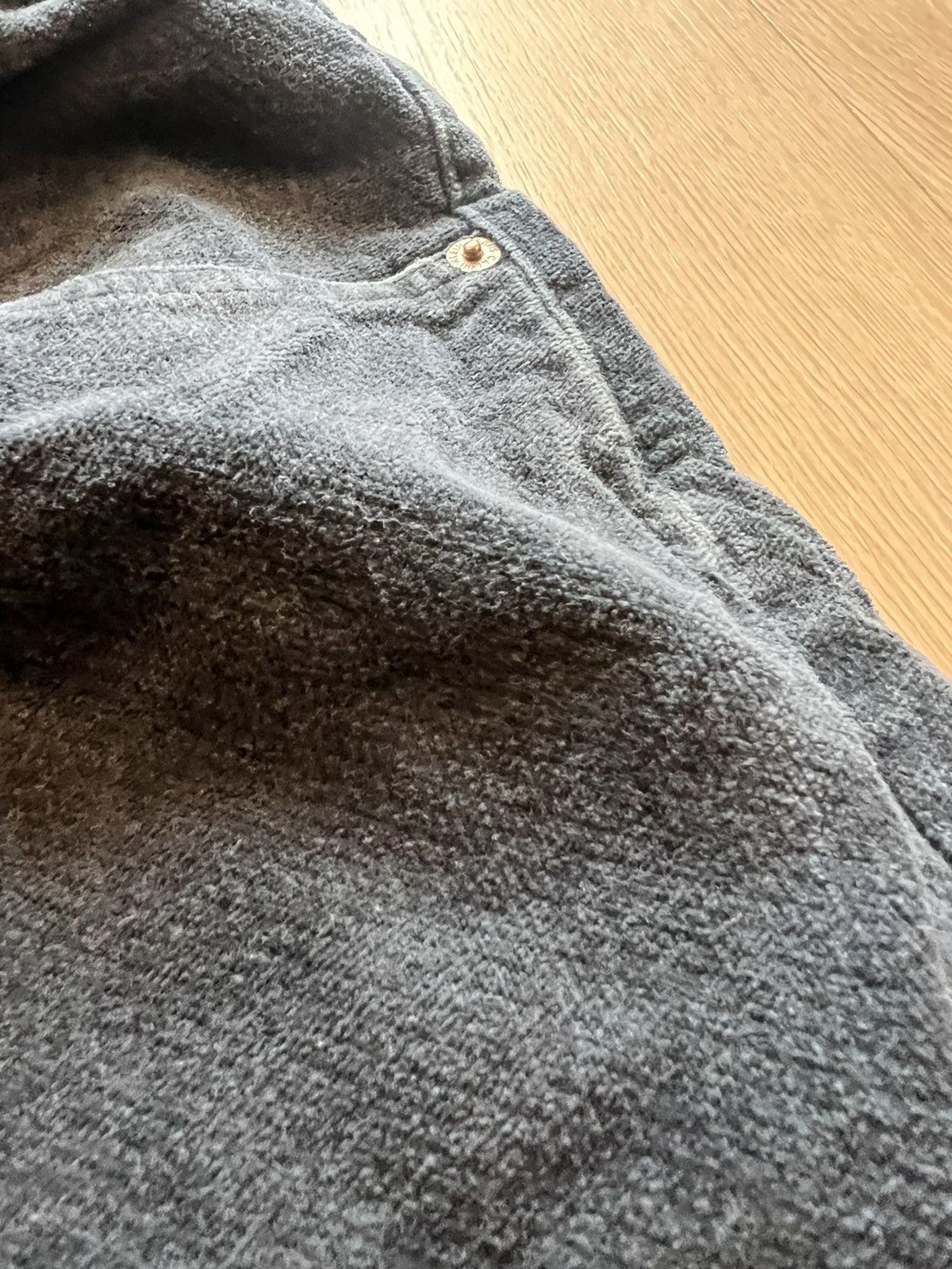 Calvin Klein × Vintage Vintage Calvin Klein 90s Crushed Velvet Pants 34 x 34 1997 Size US 34 / EU 50 - 7 Thumbnail