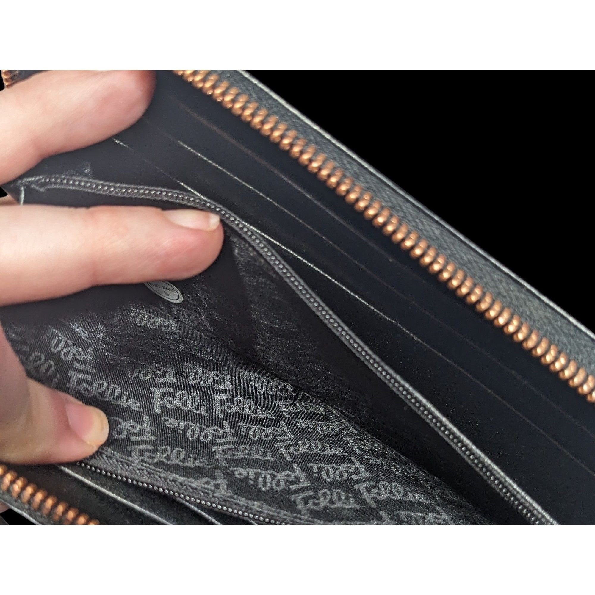 Other Folli Follie Black Leather Zip Wallet With Rose Gold Tone Ac Size ONE SIZE - 4 Thumbnail