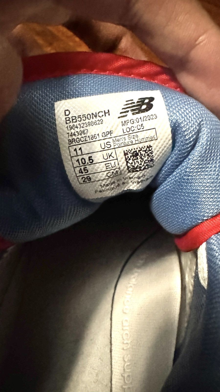 New Balance New Balance White True Red Atlantic Blue Size US 11 / EU 44 - 8 Thumbnail