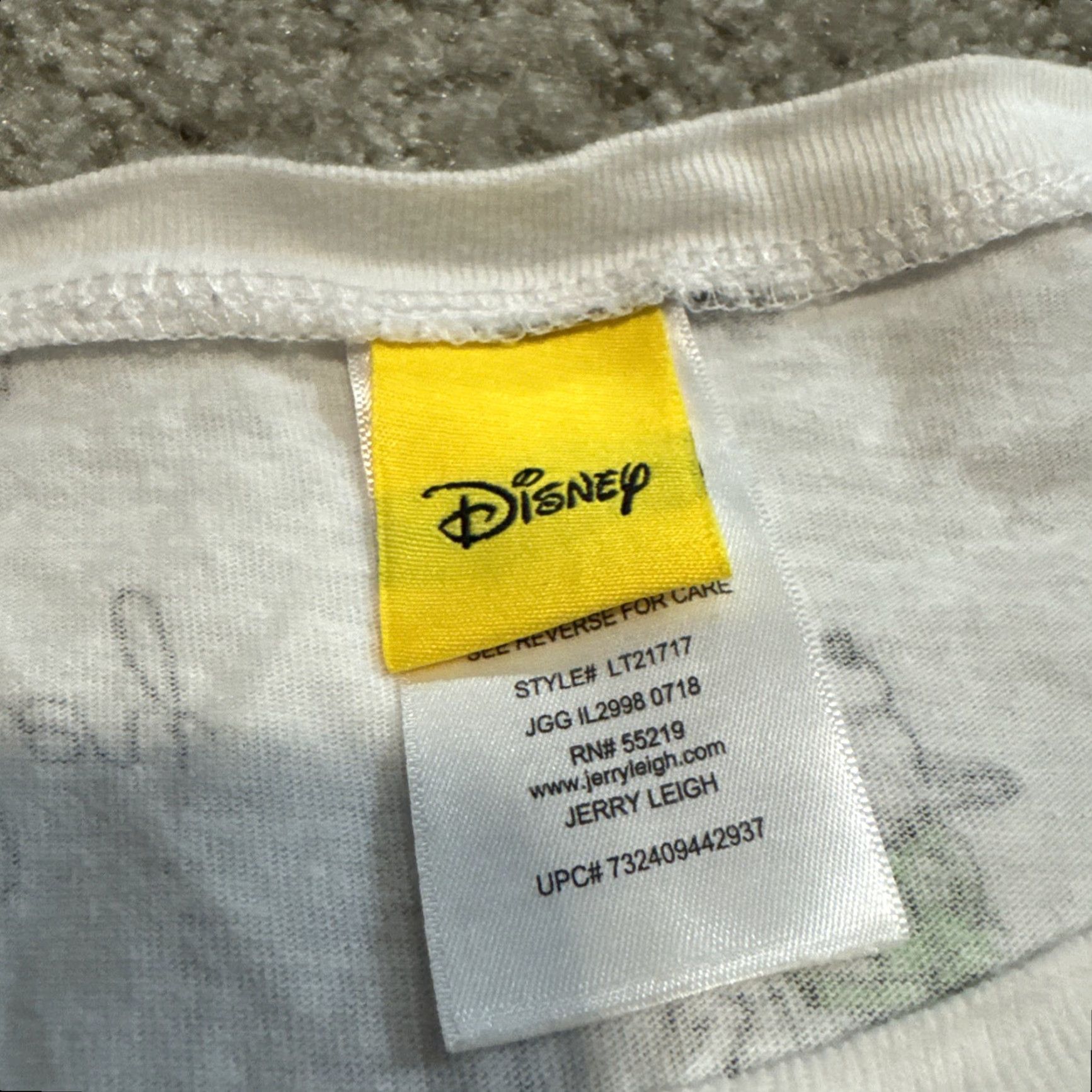 Vintage Disney Mickey Mouse Jerry Leigh All Over Print White T-Shirt 2X Womens Regular 2XL Size XXL / US 16-18 / IT 52-54 - 4 Thumbnail