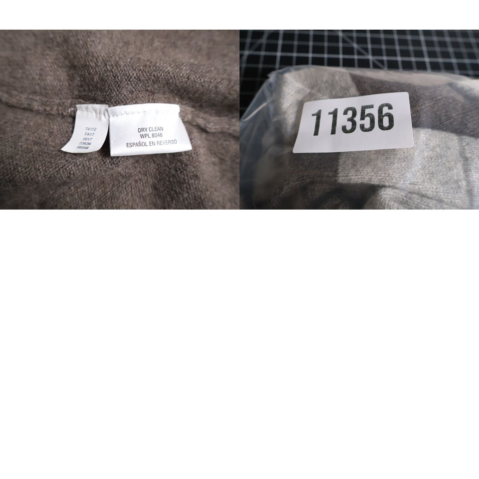 Charter Club VINTAGE? No. Charter Club Cardigan Women XL Beige Brown Check Open Front Cashmere Sweater Size XL / US 12-14 / IT 48-50 - 9 Thumbnail