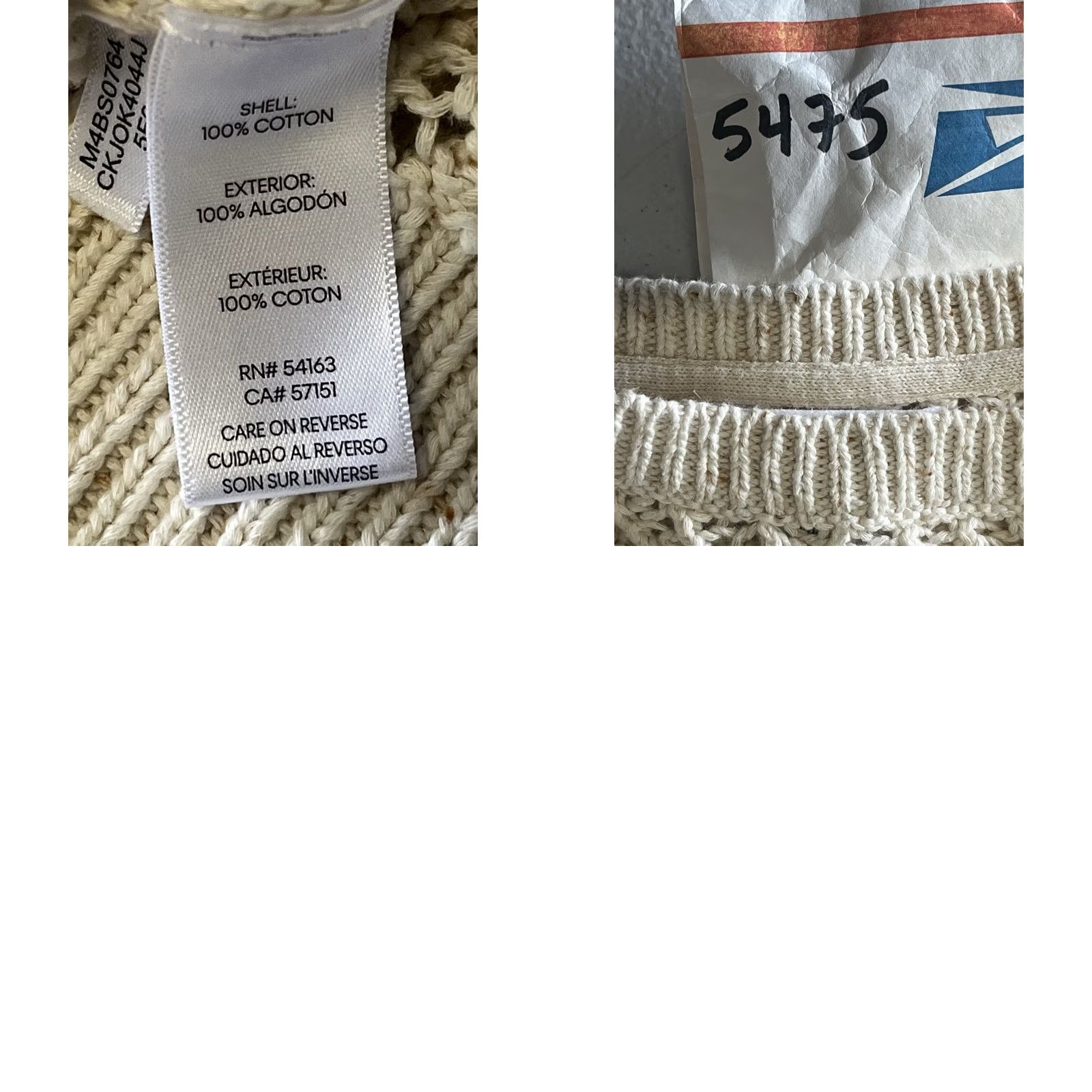 Vintage Calvin Klein Jeans Sweater Beige Open-Knit Crew Neck Long Sleeve XL Women Pullover Lightweight Casual Knit Shirt-esque Size XL / US 12-14 / IT 48-50 - 8 Thumbnail
