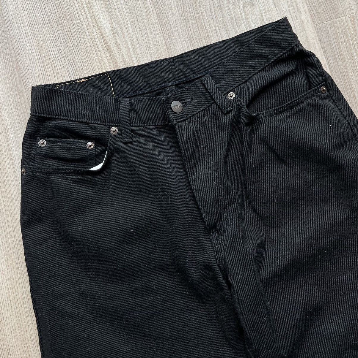 Edwin × Japanese Brand × Vintage Vintage Edwin Black Jeans Japanese Denim Size US 30 / EU 46 - 3 Thumbnail
