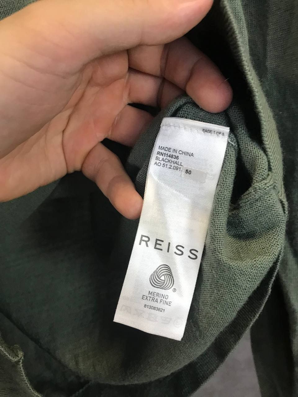 Reiss Reiss 1/3 zip merino wool sweater Size US S / EU 44-46 / 1 - 5 Thumbnail