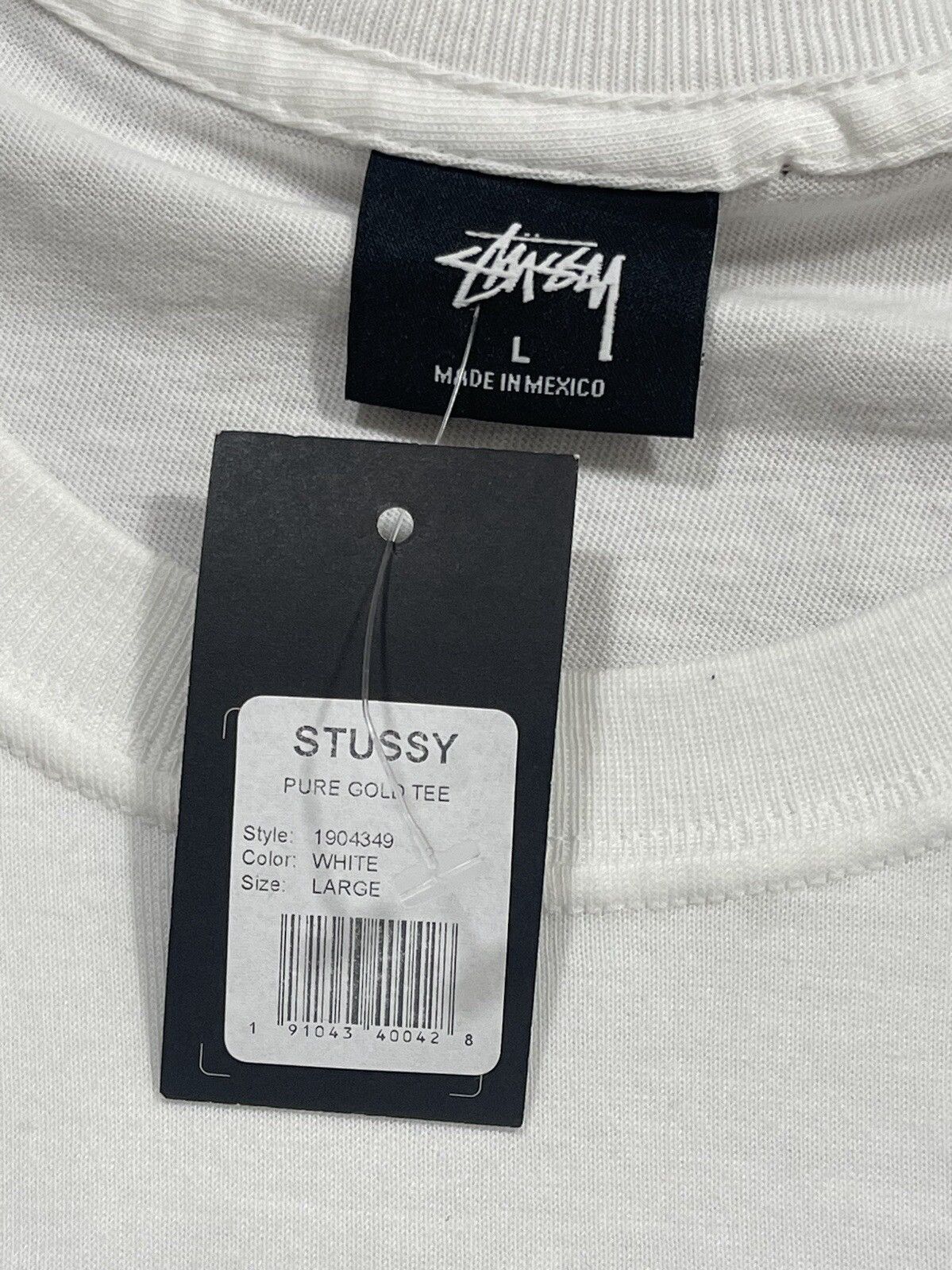 Stussy STUSSY PURE GOLD TEE White T Shirt 1904349 Men’s Size L NWT Size US L / EU 52-54 / 3 - 2 Thumbnail