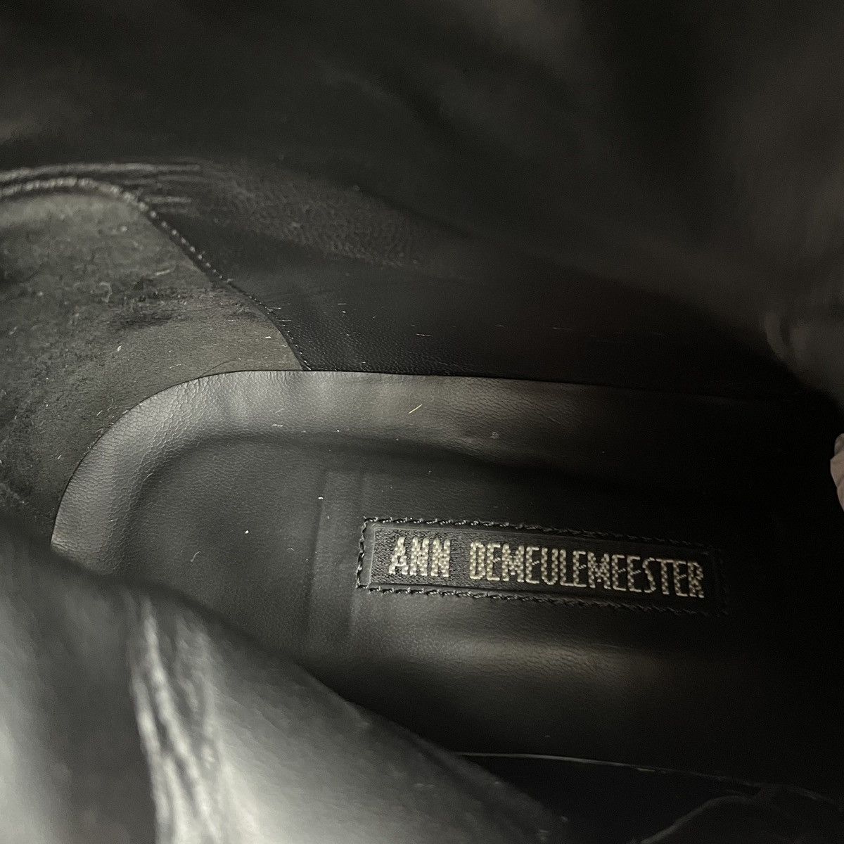 Ann Demeulemeester Black Leather ‘Tucson’ Combat Boots Size US 10 / IT 40 - 10 Thumbnail