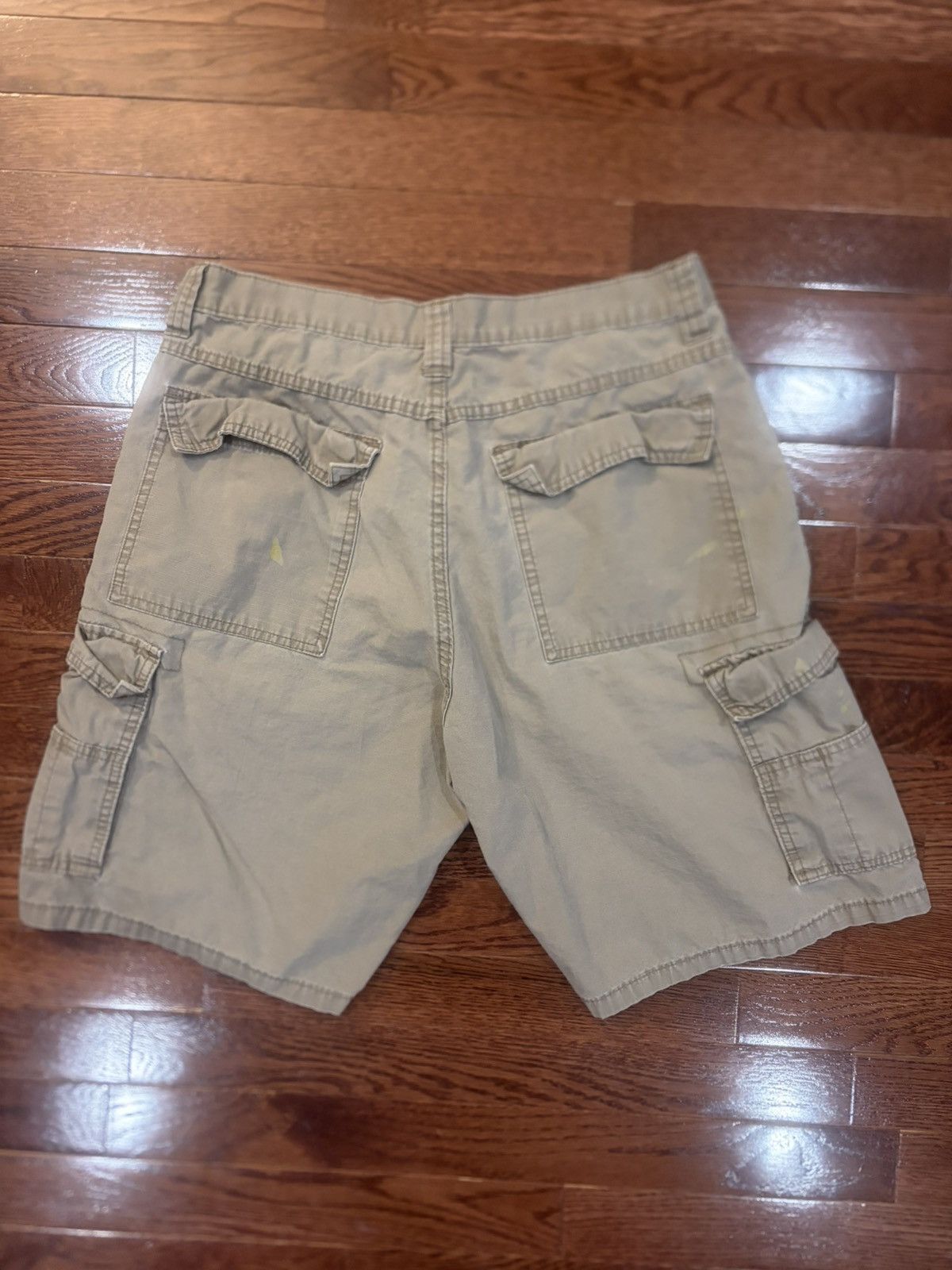 Wrangler Y2K Wrangler Men's Beige Canvas Cargo Shorts Cotton Flat Size US 32 / EU 48 - 4 Thumbnail