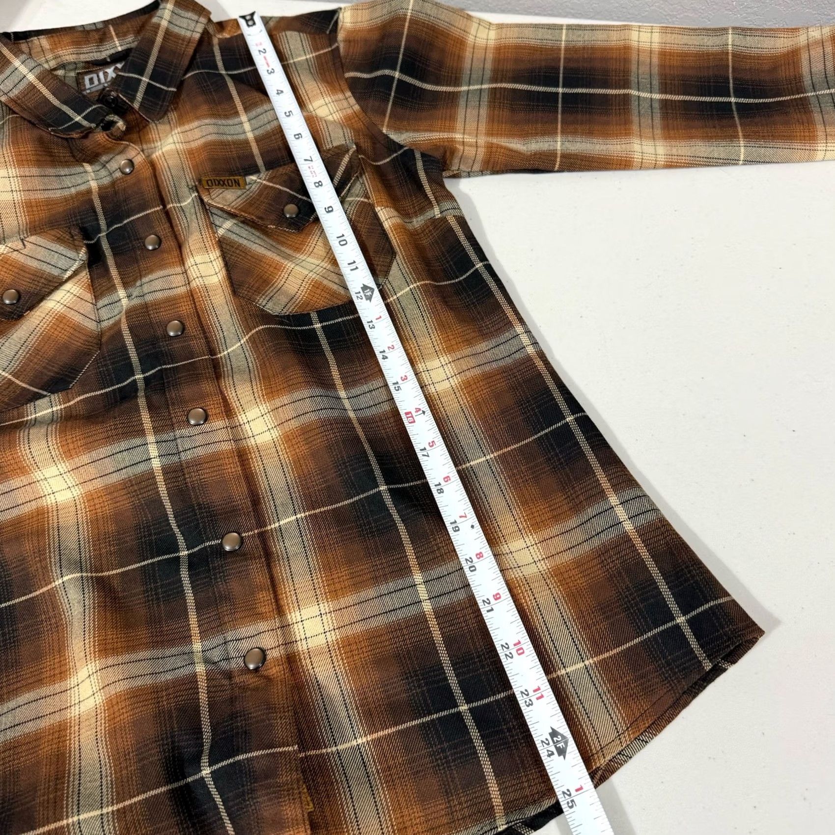 Vintage Dixxon Shirt Womens M Brown Black Plaid Button Snap The Barrel Flannel Casual Casual Shirt Womens M Brown Black Plaid Button Snap The Barrel Flannel Size M / US 6-8 / IT 42-44 - 3 Thumbnail