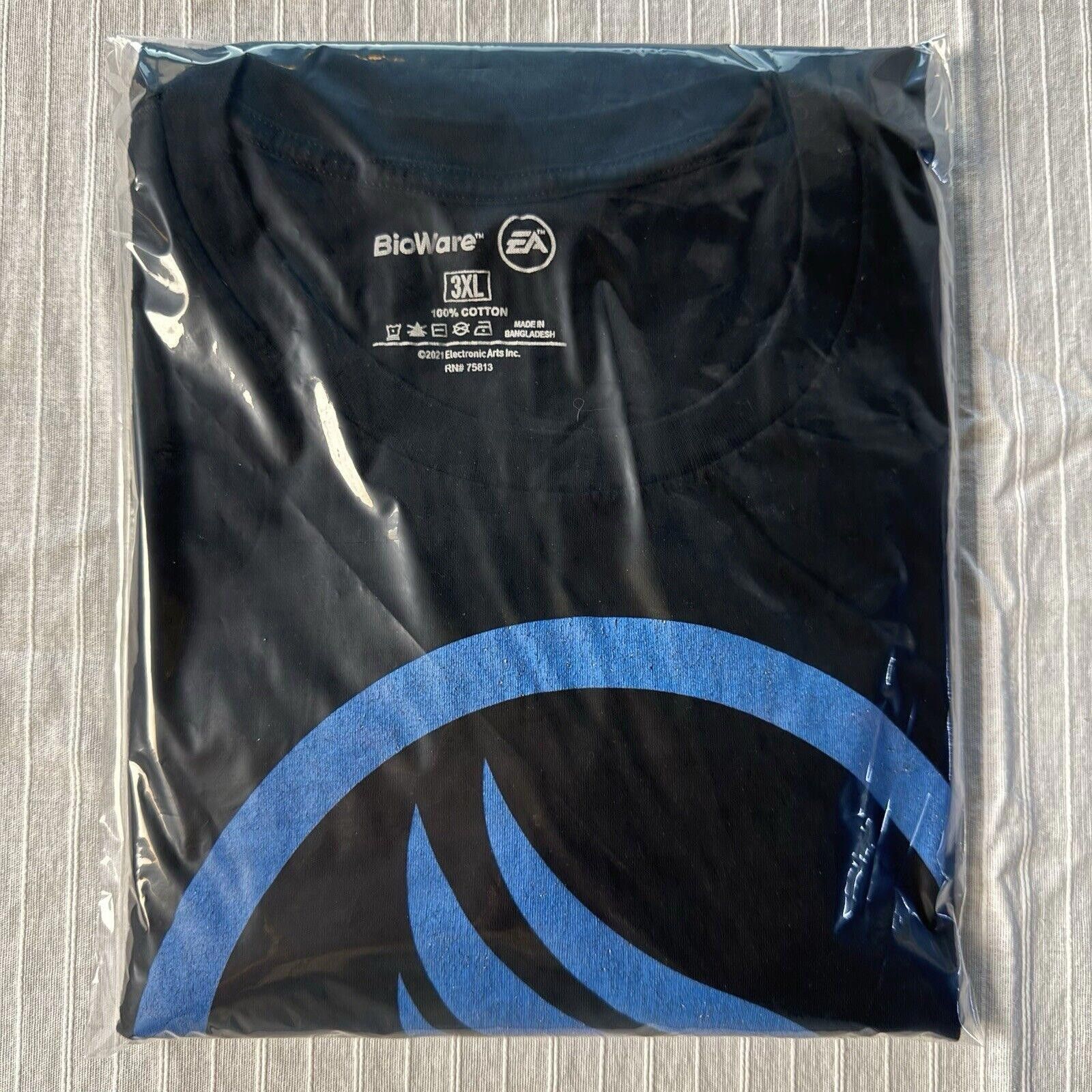Designer VTG BioWare Mass Effect 2 Paragon T-Shirt Sz Men's 3XL N7 Size US XXL / EU 58 / 5 - 7 Thumbnail