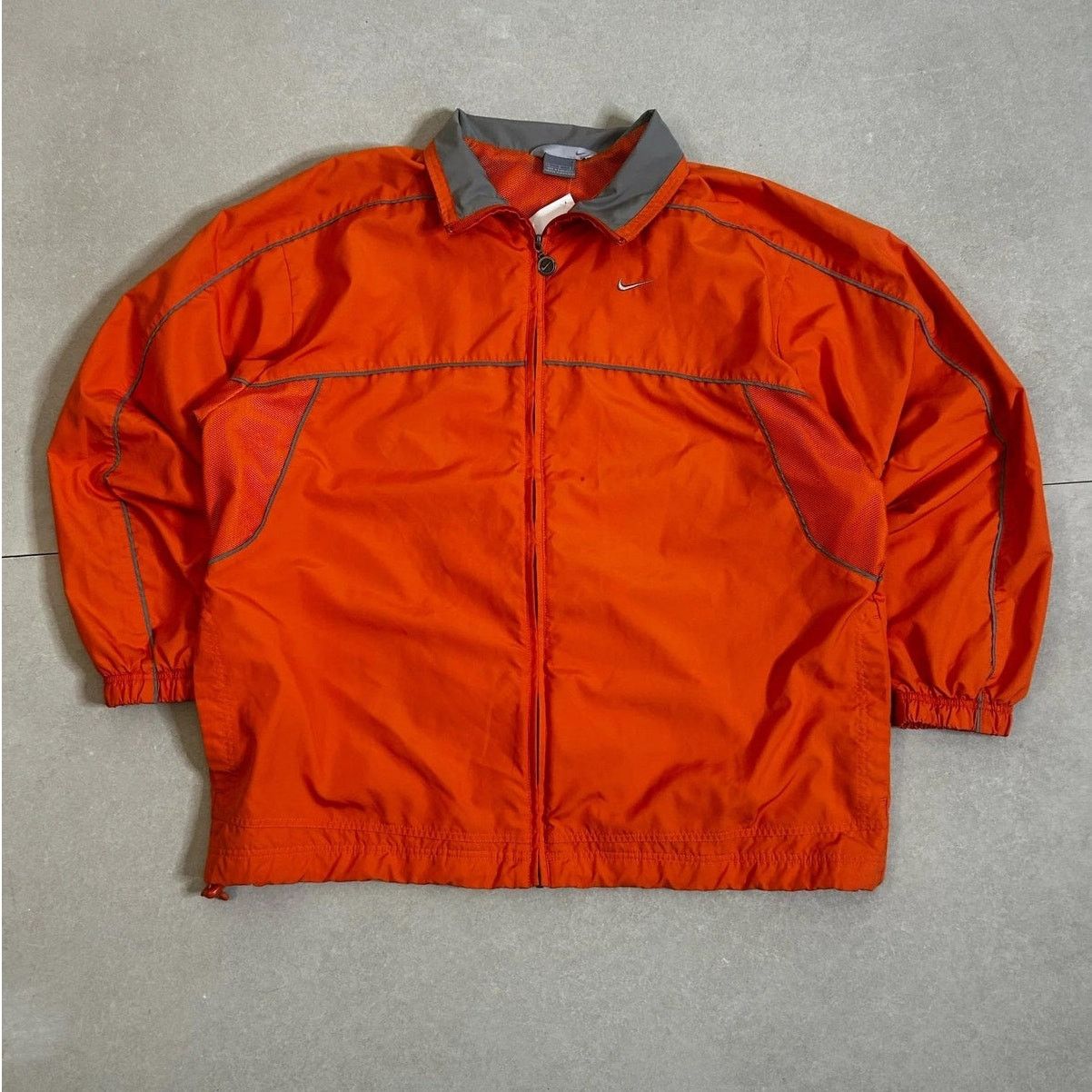Nike 2000s Vintage Nike Orange Zip Up Windbreaker Size L Size US L / EU 52-54 / 3 - 1 Thumbnail