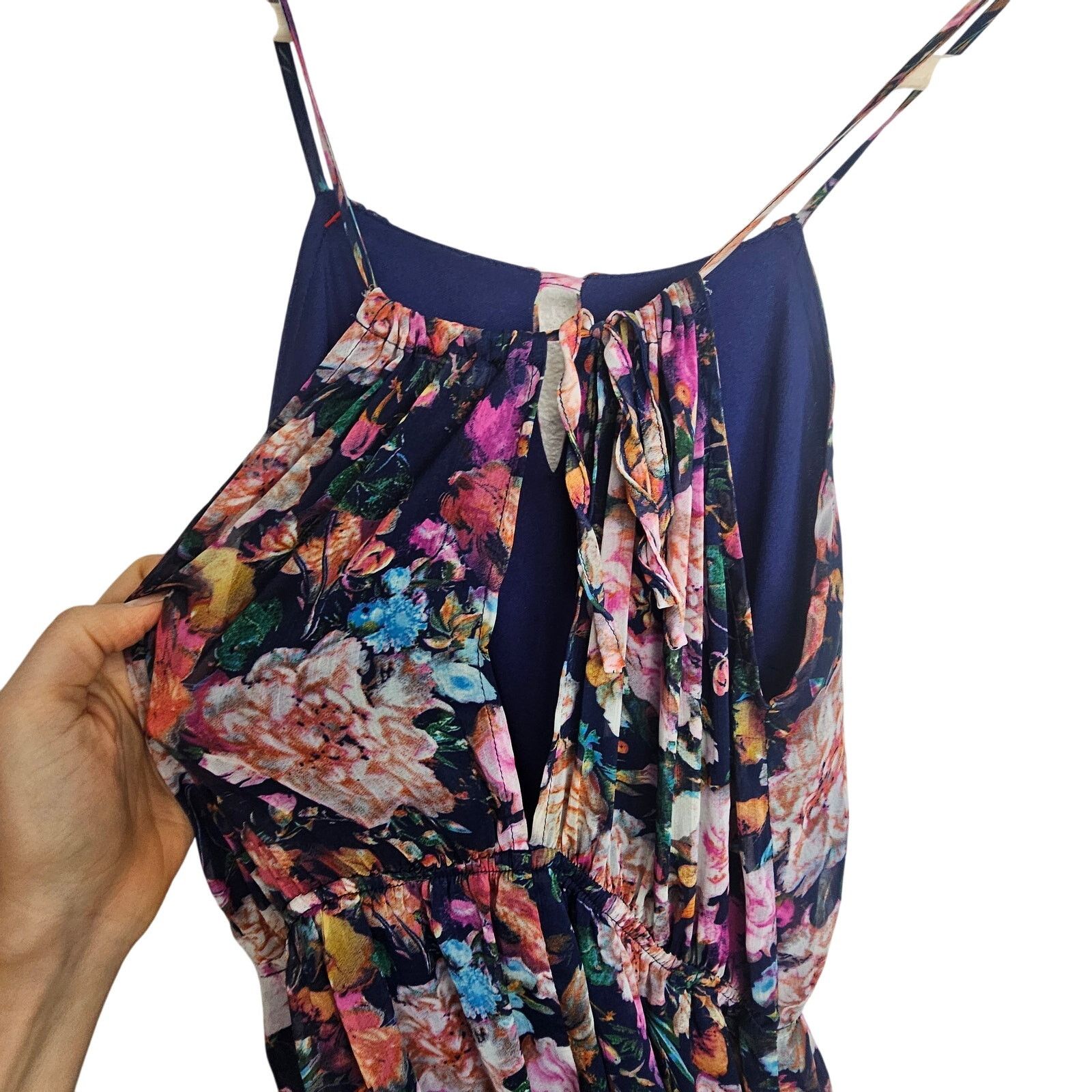 FABI Fate Womens Floral Ruby Maxi Dress Size S Wedding Guest Size S / US 4 / IT 40 - 8 Thumbnail