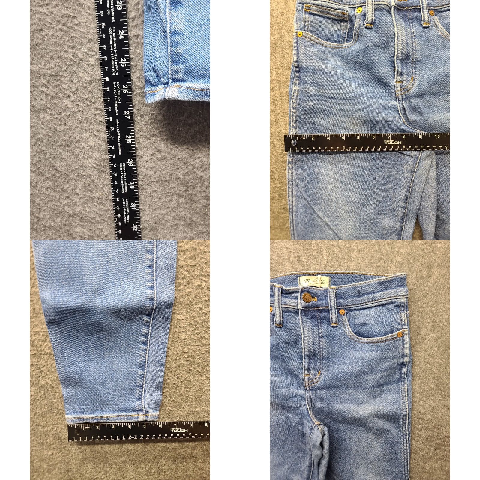 Madewell Madewell Jeans Women’s Size 24x26 Mid Rise Stovepipe Distressed Stretch Denim 5-Pocket City Preppy Buttons Zipper Womens Size 42" / US 20 - 8 Thumbnail
