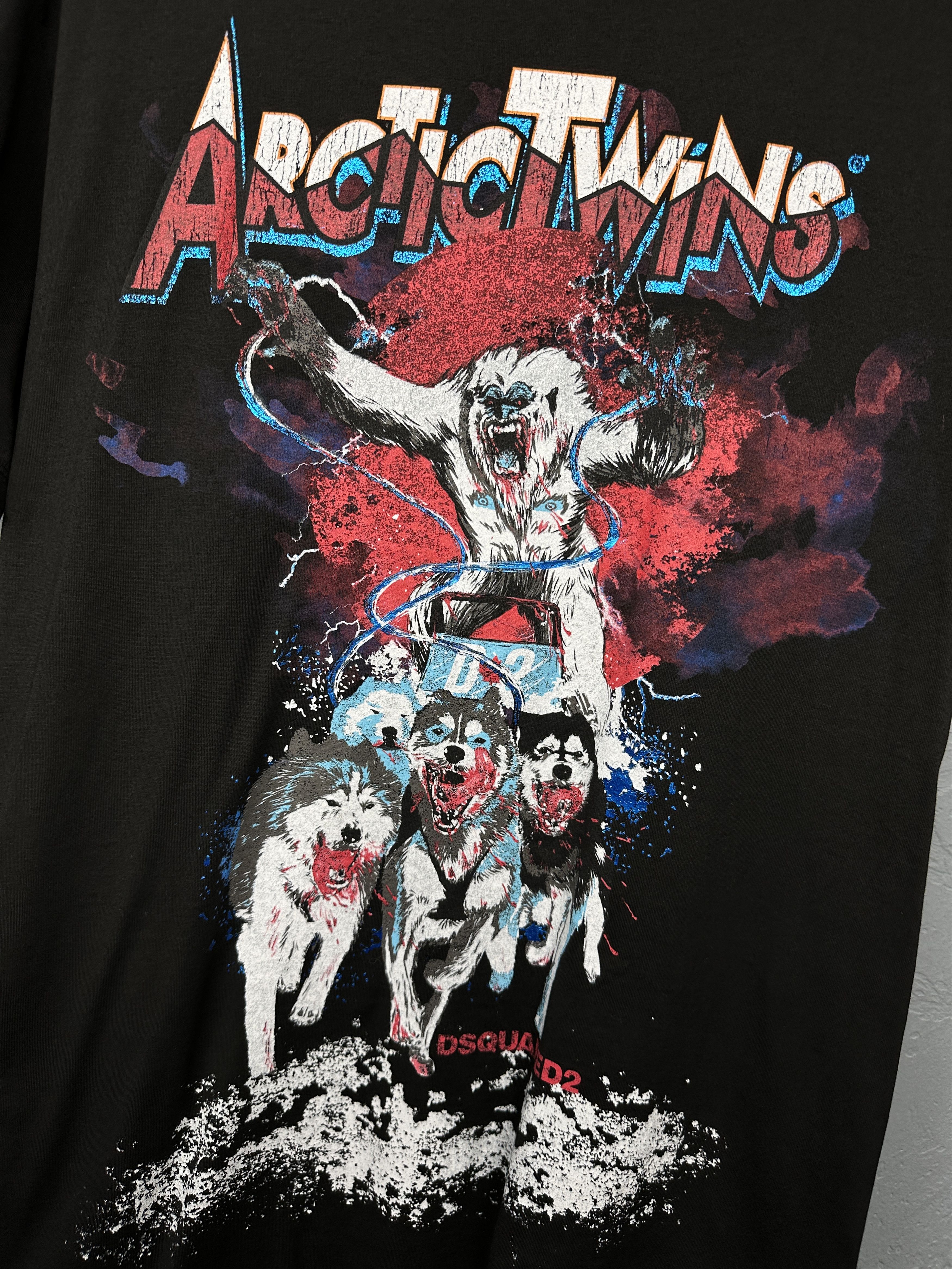 Dsquared2 Dsquared2 ArcticTwins Mens T-Shirt Size US L / EU 52-54 / 3 - 3 Thumbnail