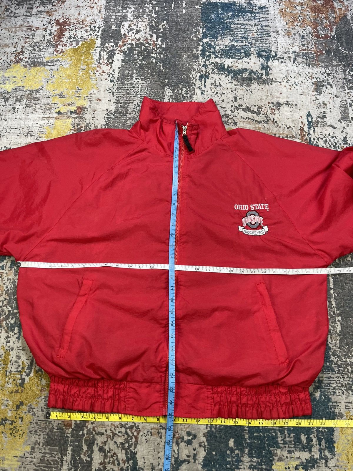 Logo Athletic Vintage 90s Ohio State Buckeyes Windbreaker Jacket Size US L / EU 52-54 / 3 - 15 Thumbnail