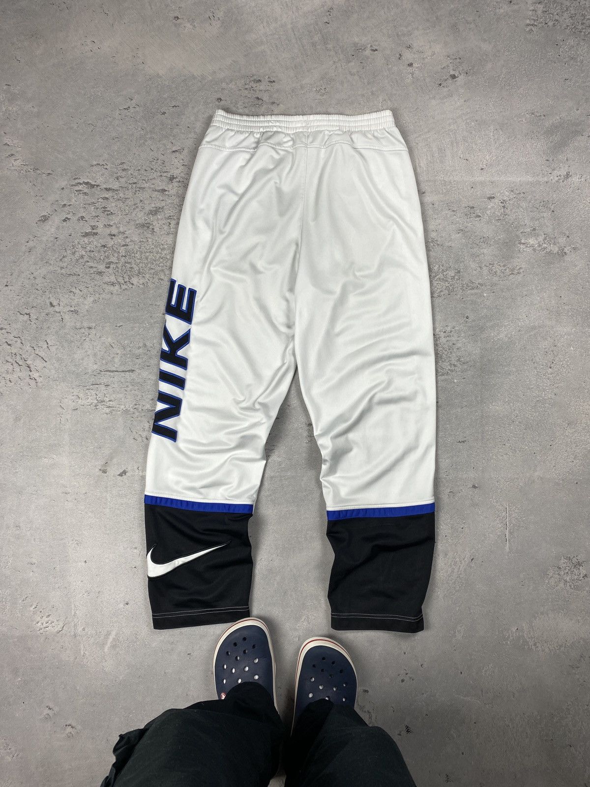 Nike × Vintage Vintage Nike Swoosh Baggy Trackpants M/32 Size US 32 / EU 48 - 16 Thumbnail