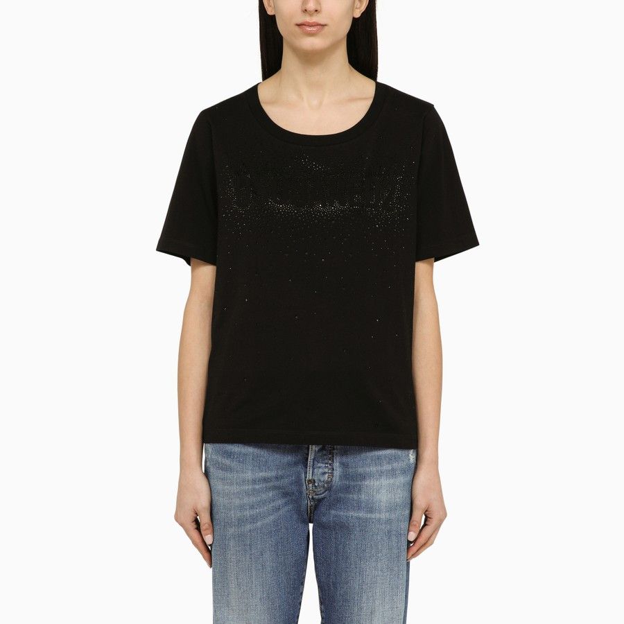 Dsquared2 o1d2blof0824 Cotton Crew-neck Logo T-Shirt in Black Size M / US 6-8 / IT 42-44 - 1 Thumbnail