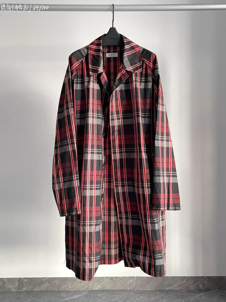 Dries Van Noten Dries Van Noten AW08 Plaid Trench Coat Size US L / EU 52-54 / 3 - 1 Thumbnail