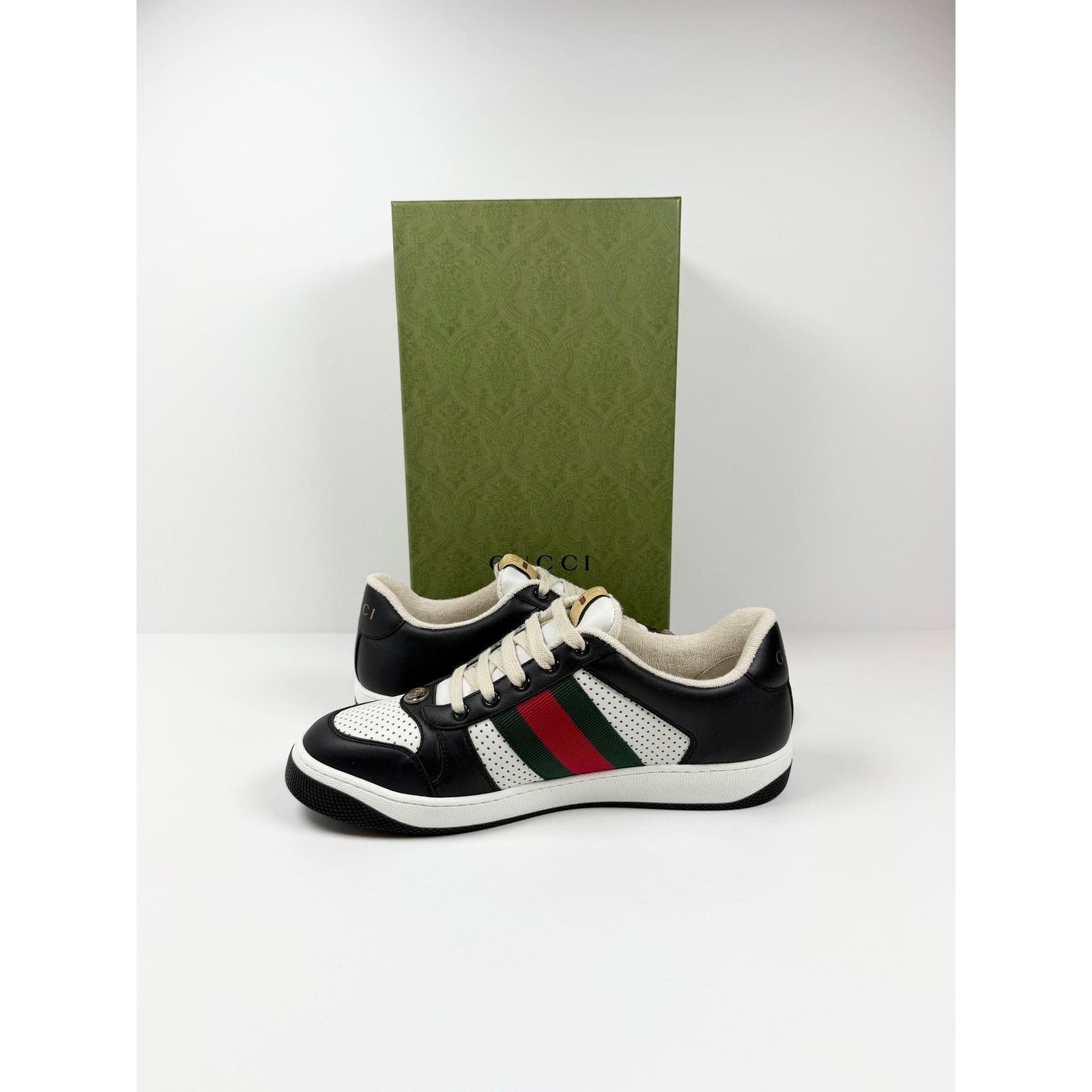 Gucci Size 8.5US - Gucci Screener Black White NEW Size US 8.5 / EU 41-42 - 7 Thumbnail