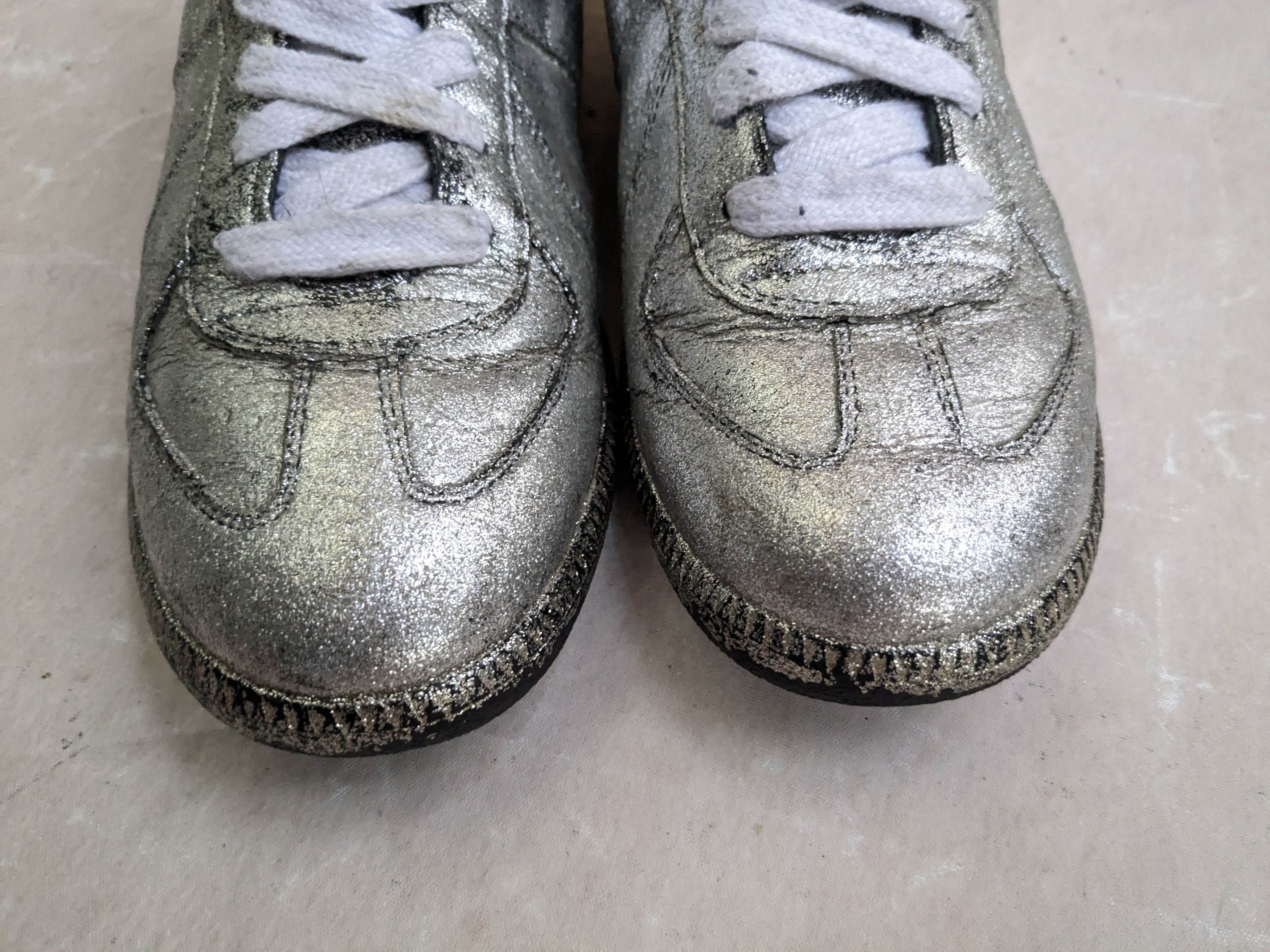 Maison Margiela Maison Margiela Replica GAT Black Silver 8 41 Leather Size US 8 / EU 41 - 4 Thumbnail