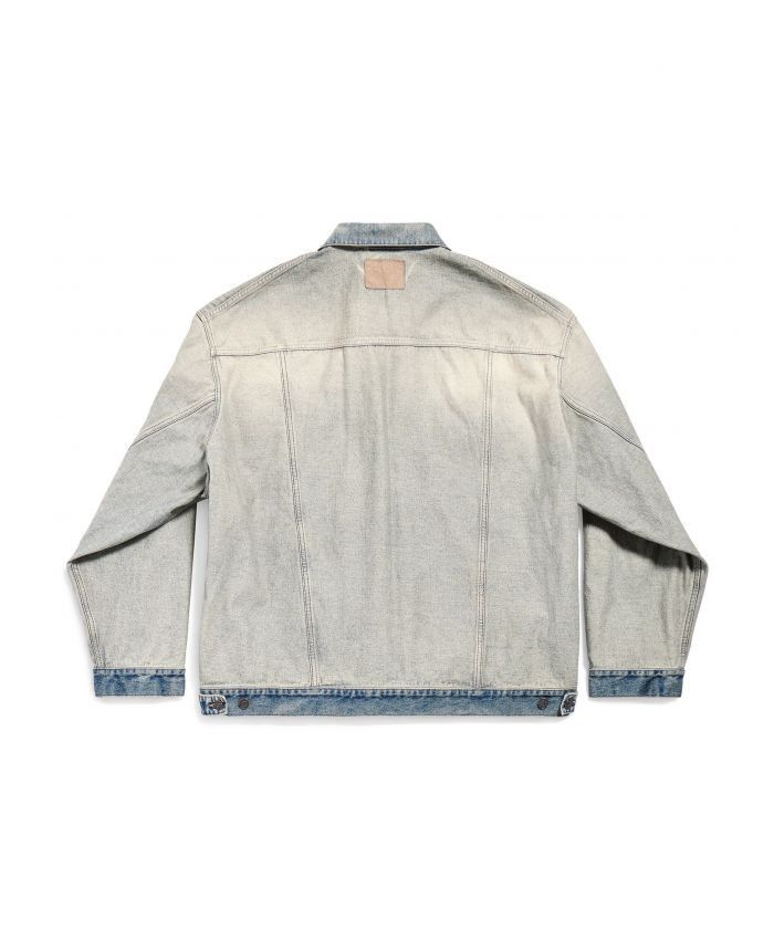 Balenciaga o1w1db10425 Oversized Jacket in Light Blue Size US L / EU 52-54 / 3 - 6 Thumbnail