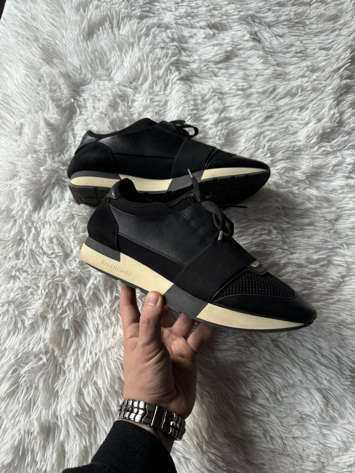 Balenciaga runner race noir best sale