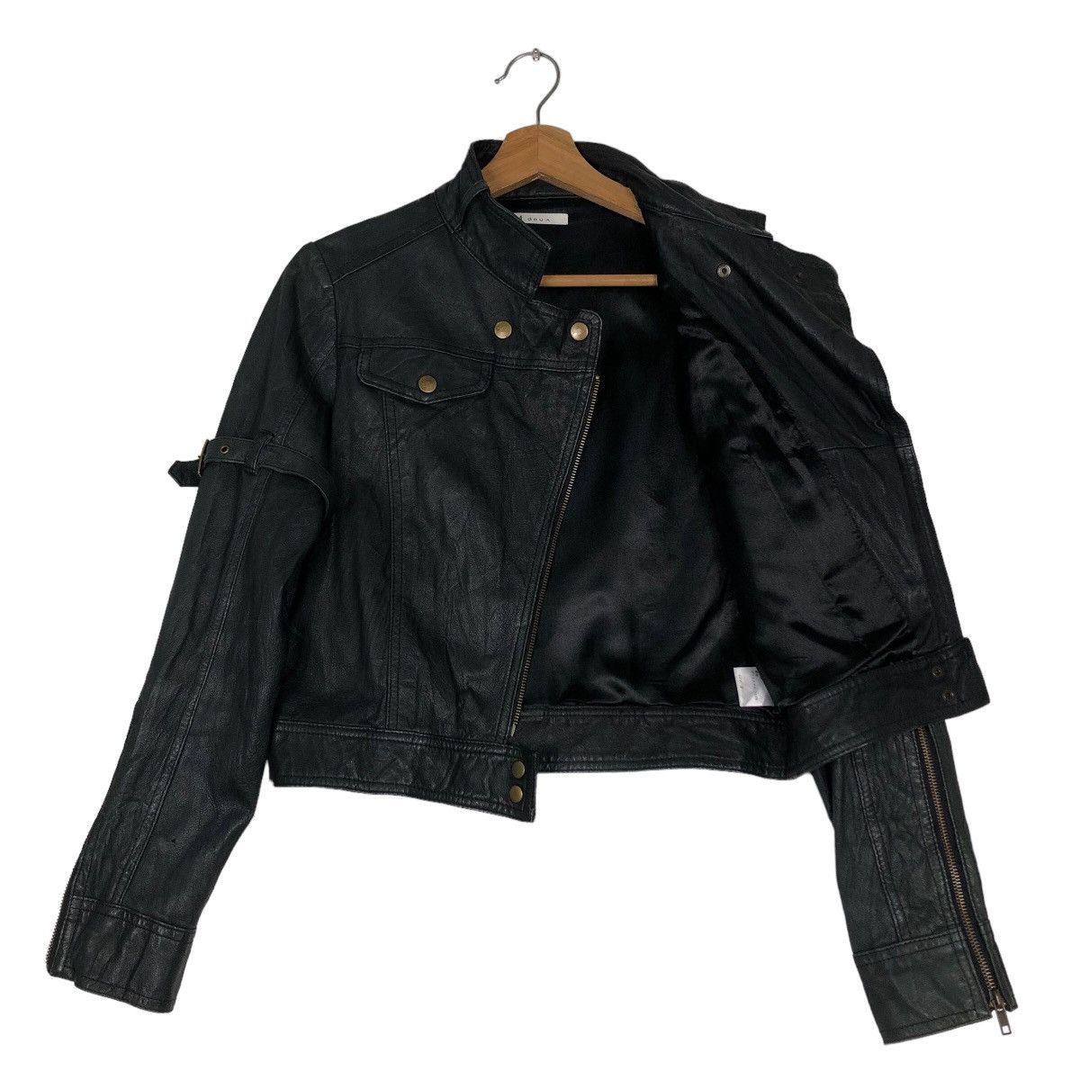 Japanese Brand 🔥Vtg Cropped Biker Leather Jacket M.Deux Issey Miyake Size US M / EU 48-50 / 2 - 9 Thumbnail