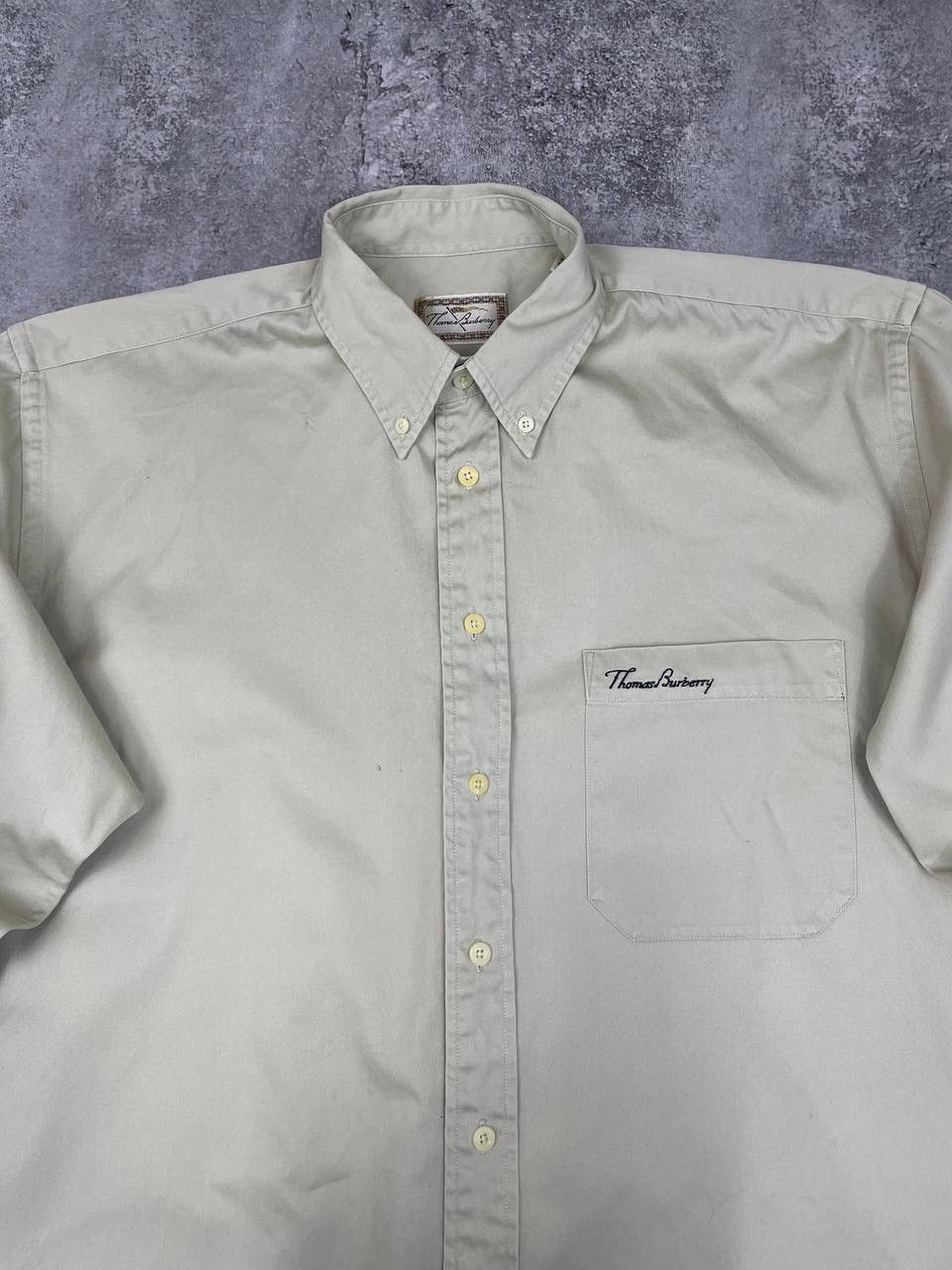 Burberry Burberry Thomas Burberry Vintage Men Cotton Shirt Size XL Size US XL / EU 56 / 4 - 2 Thumbnail